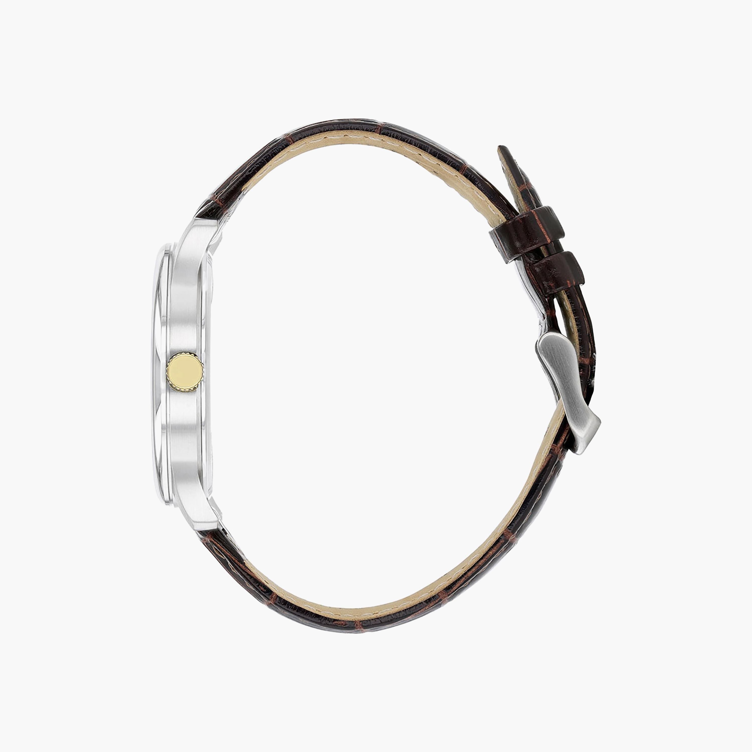 ساعة سيتيزن للرجال ذو 40 ملم مع انالوج بسوار جلدي بني | BI1054-04A-men-watchesandjewellery-watches-image-2