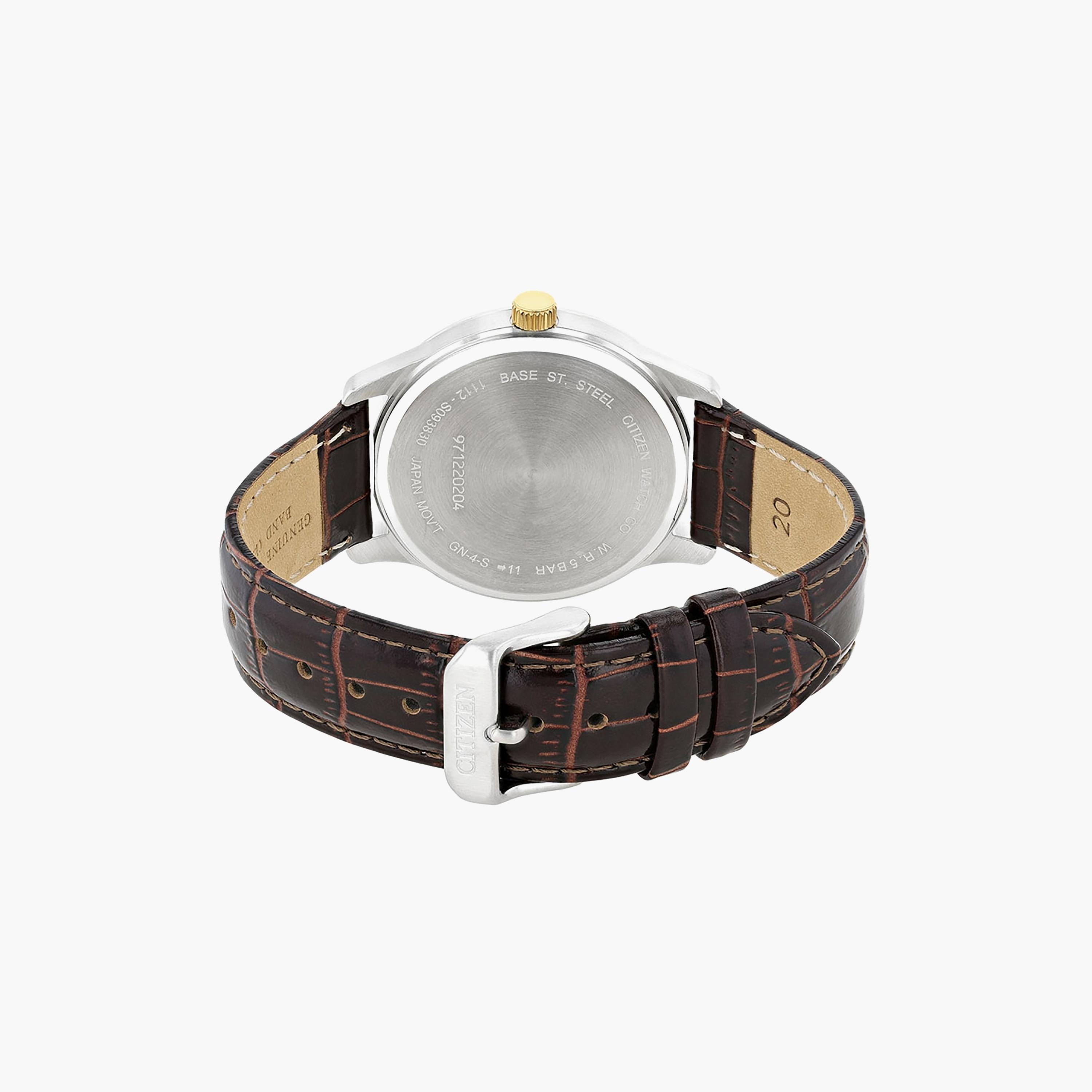 ساعة سيتيزن للرجال ذو 40 ملم مع انالوج بسوار جلدي بني | BI1054-04A-men-watchesandjewellery-watches-image-3