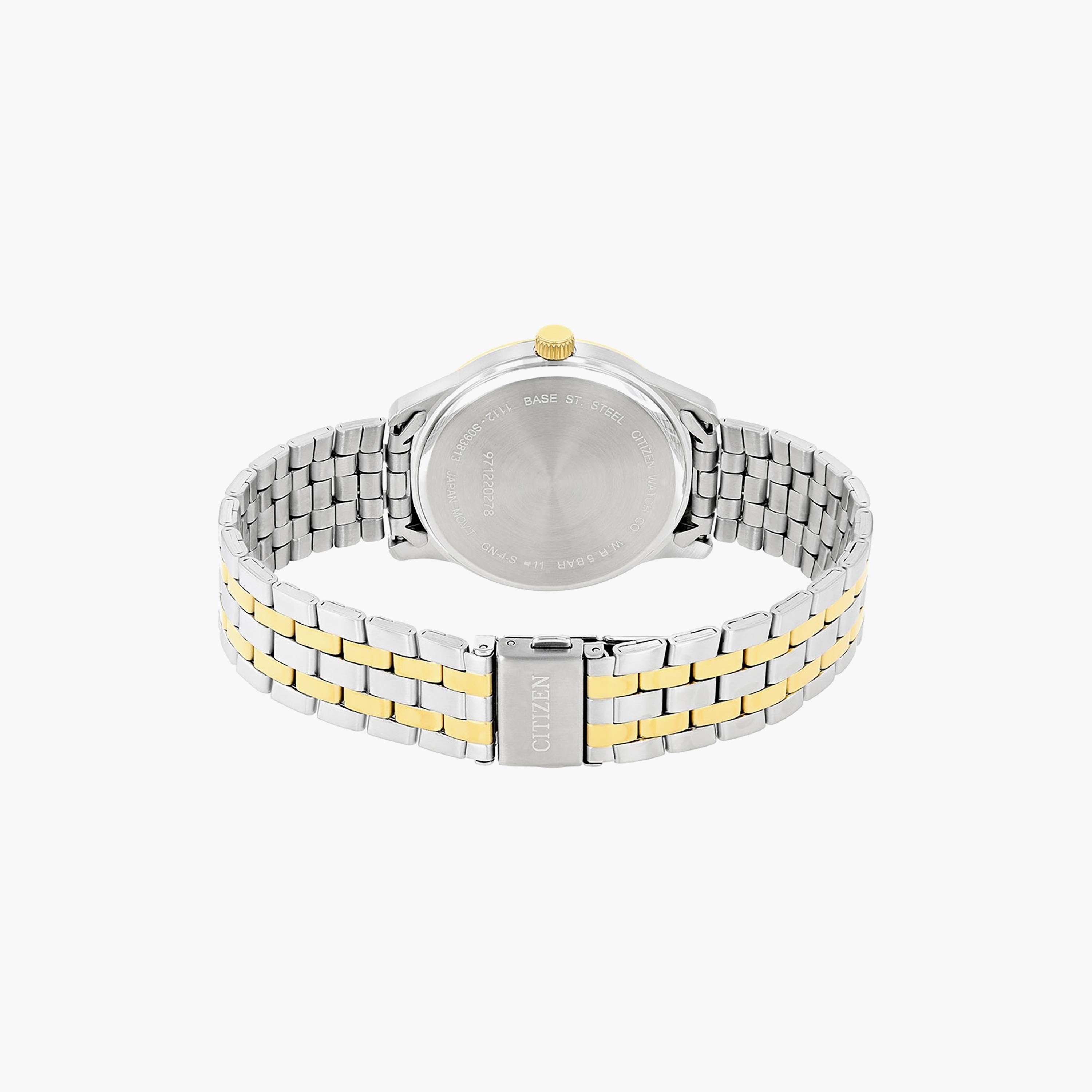ساعة سيتيزن للرجال ذو 40 ملم بلون فضي وذهبي مع انالوج بسوار ستانلس ستيل | BI1054-55A-men-watchesandjewellery-watches-image-3