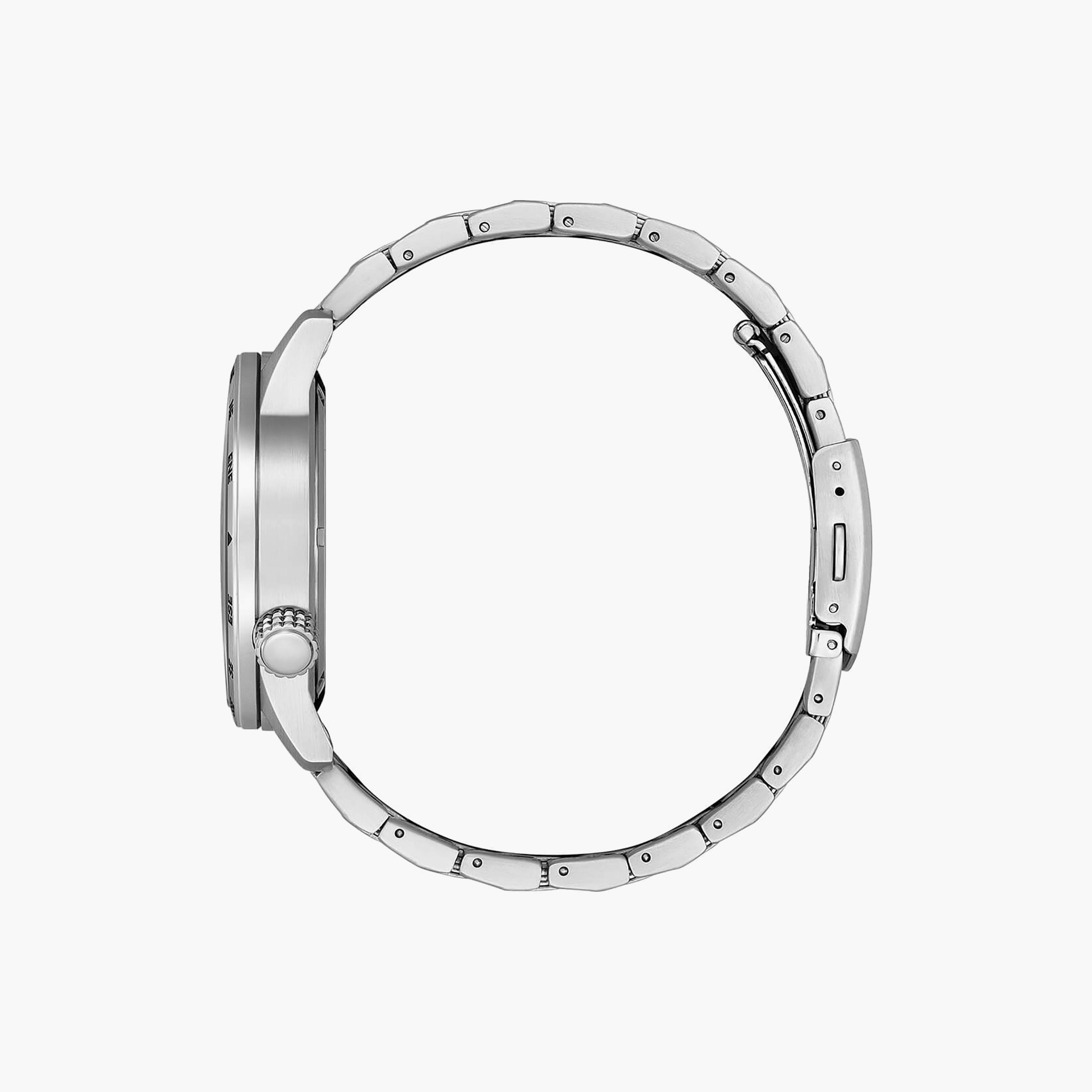 ساعة سيتيزن ايكو درايف للرجال ذو 43 ملم بلون فضي مع انالوج بسوار ستانلس ستيل | BM7550-87E-men-watchesandjewellery-watches-image-2