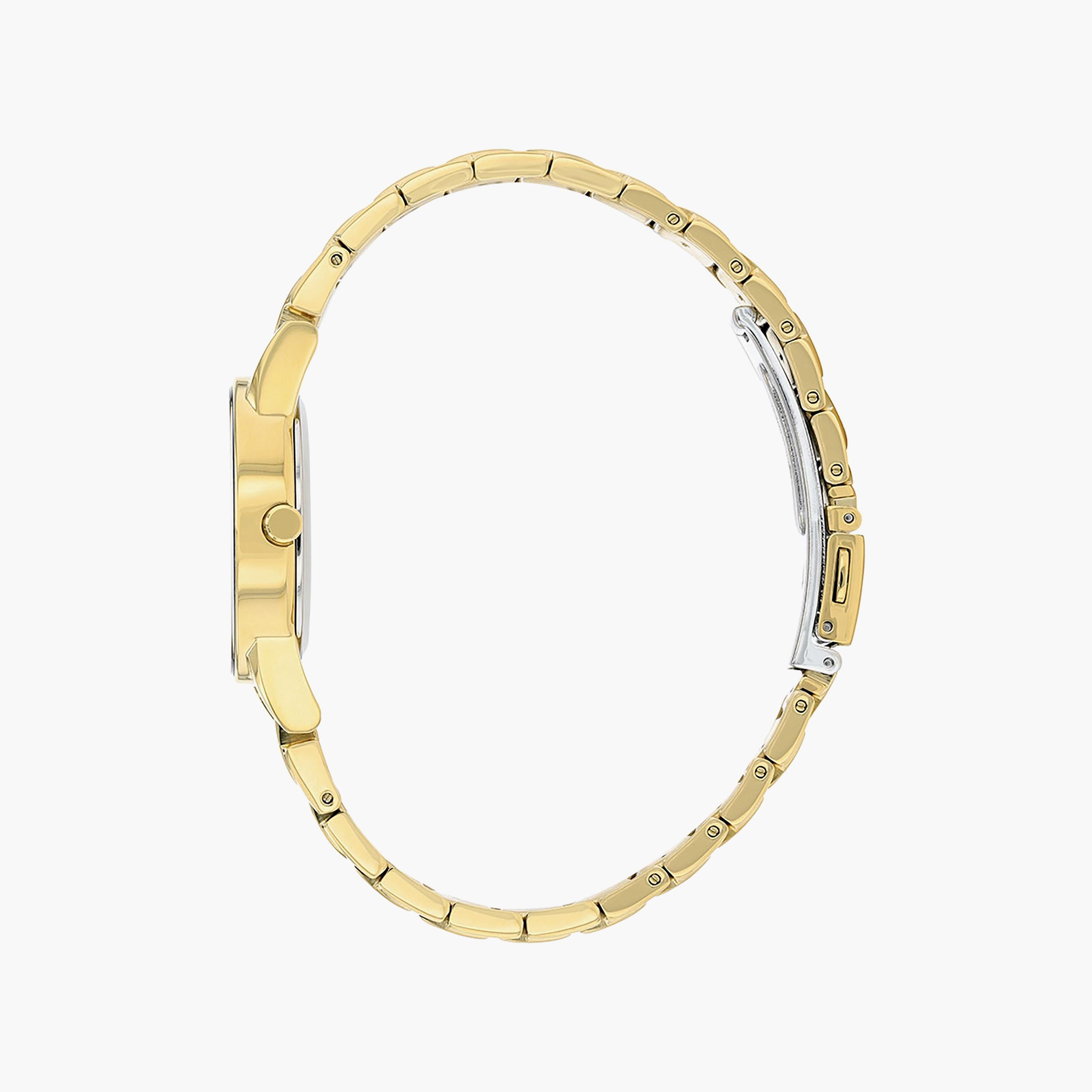 ساعة سيتيزن ايكو درايف ذو 30 ملم بلون ذهبي مع انالوج بسوار ستانلس ستيل | GA1052-55E-women-watchesandjewellery-watches-image-2