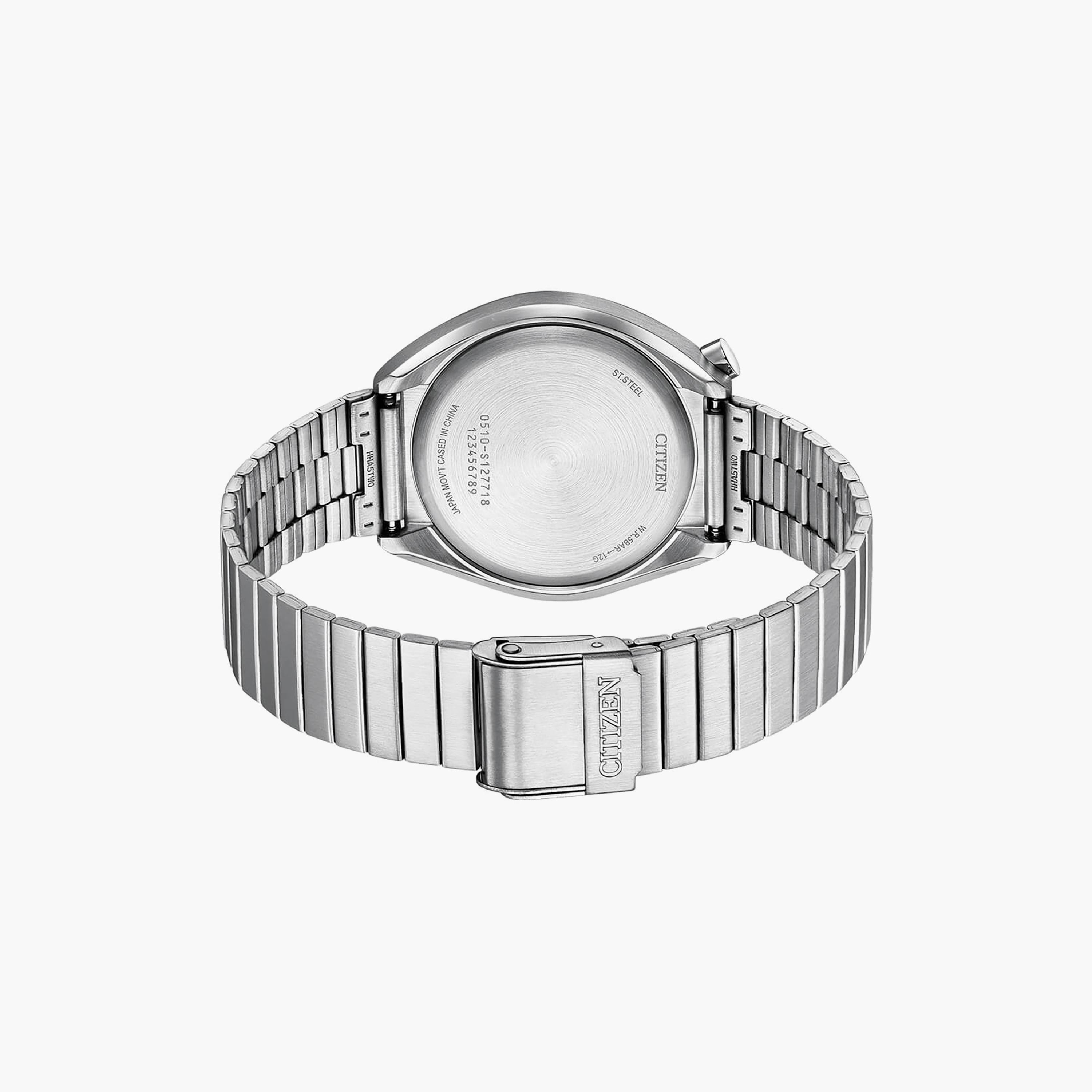ساعة سيتيزن ذو 38 ملم بلون فضي مع كرونوغراف بسوار ستانلس ستيل | AN3660-81X-girls-accessories-watches-image-3