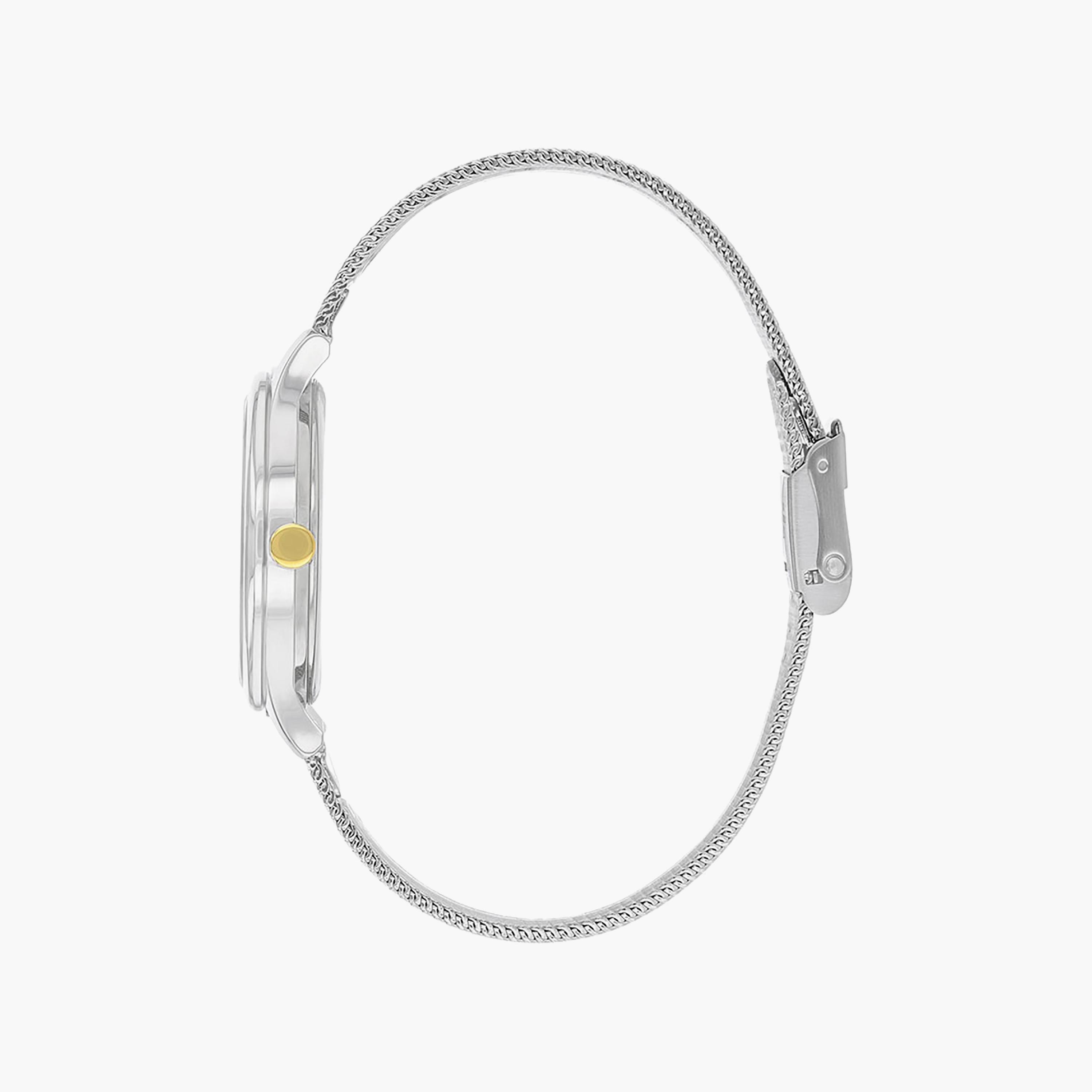 ساعة سيتيزن ايكو درايف ذو 32 ملم بلون فضي مع انالوج بسوار شبكي من ستانلس ستيل | EM0504-81A-women-watchesandjewellery-watches-image-3