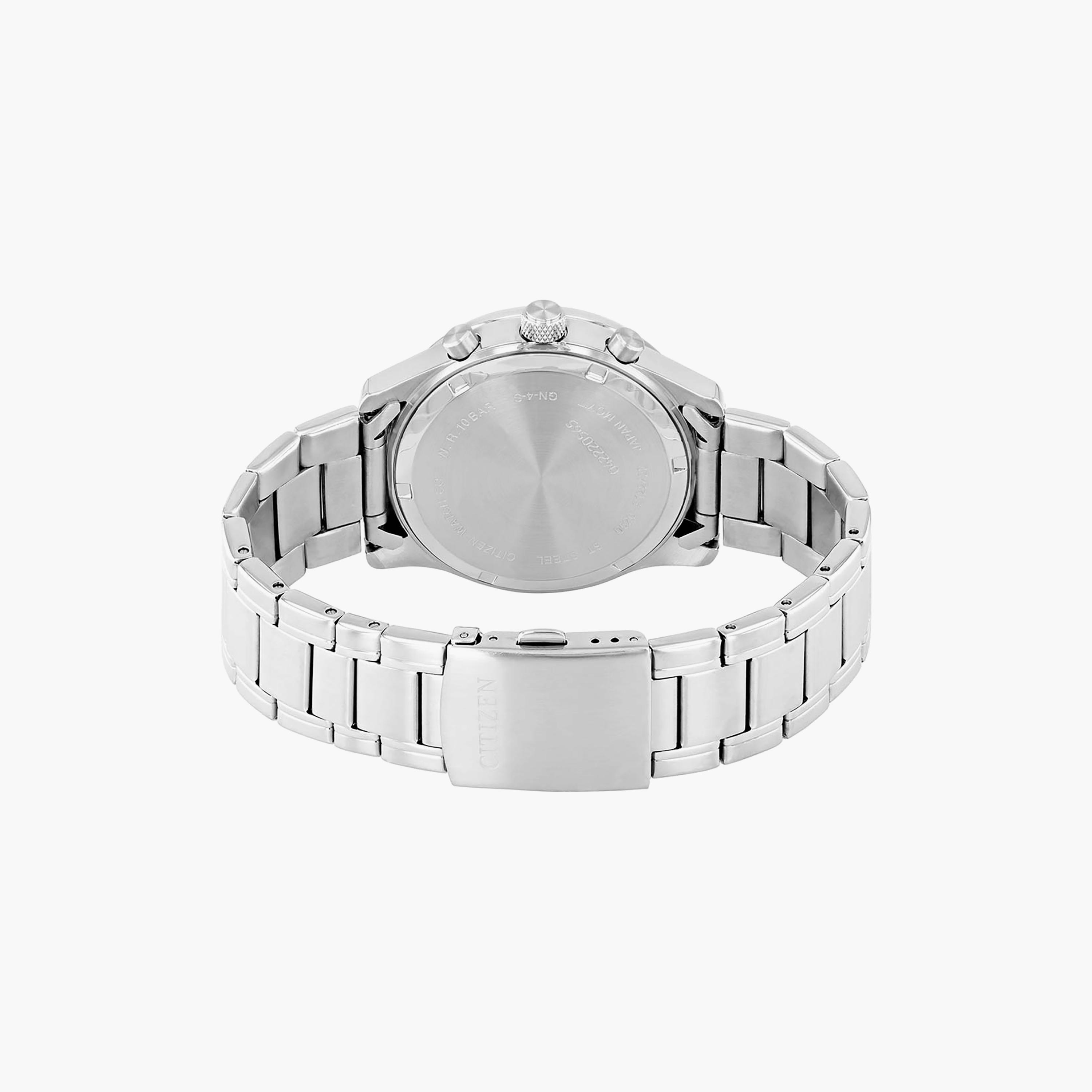 Citizen Men's 42 MM Silver Chronograph Stainless Steel Strap Watch | AN8190-51L-men-watchesandjewellery-watches-image-3