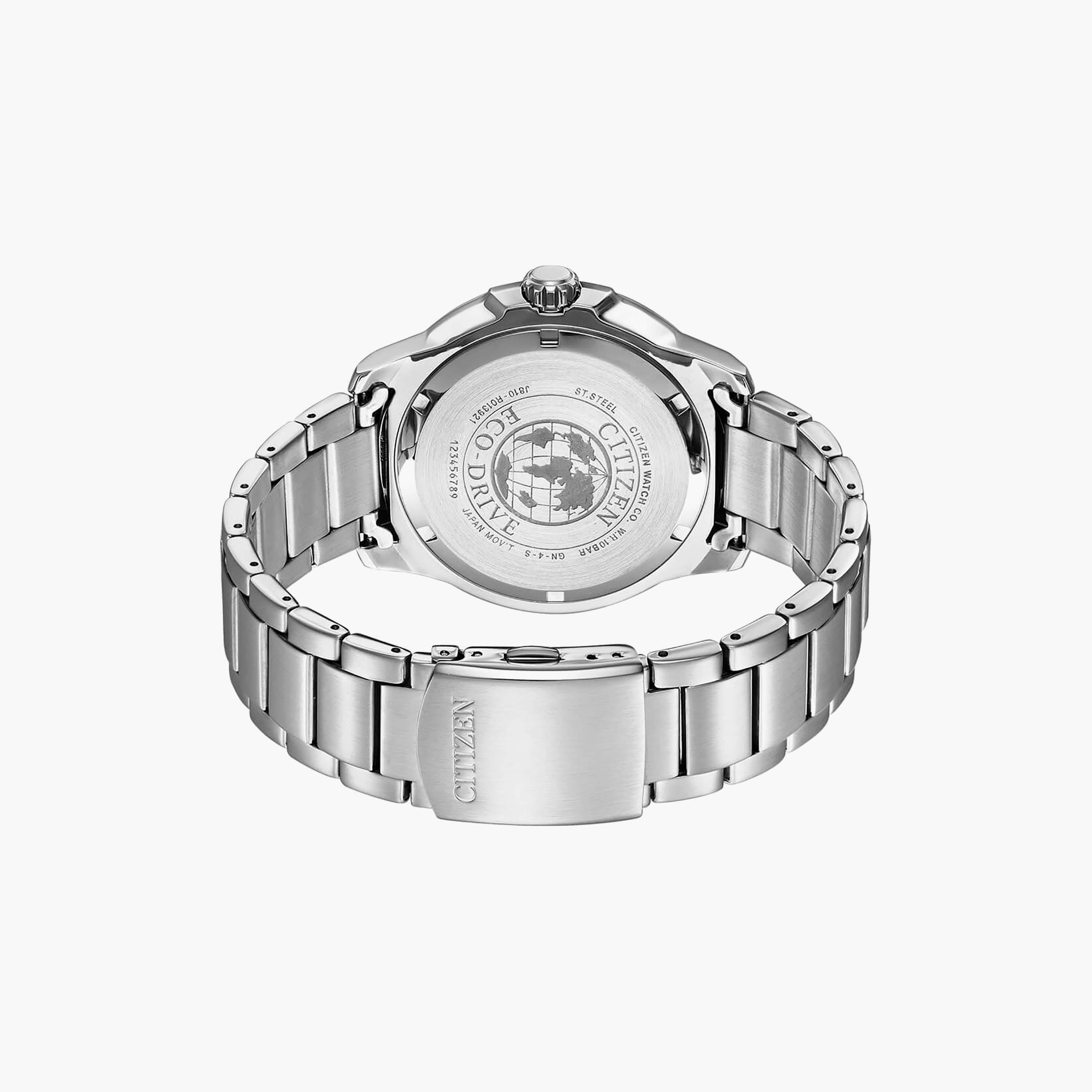 Citizen Eco-Drive Men's 47 MM Silver Analog Stainless Steel Strap Watch | AW1527-86E-men-watchesandjewellery-watches-image-3
