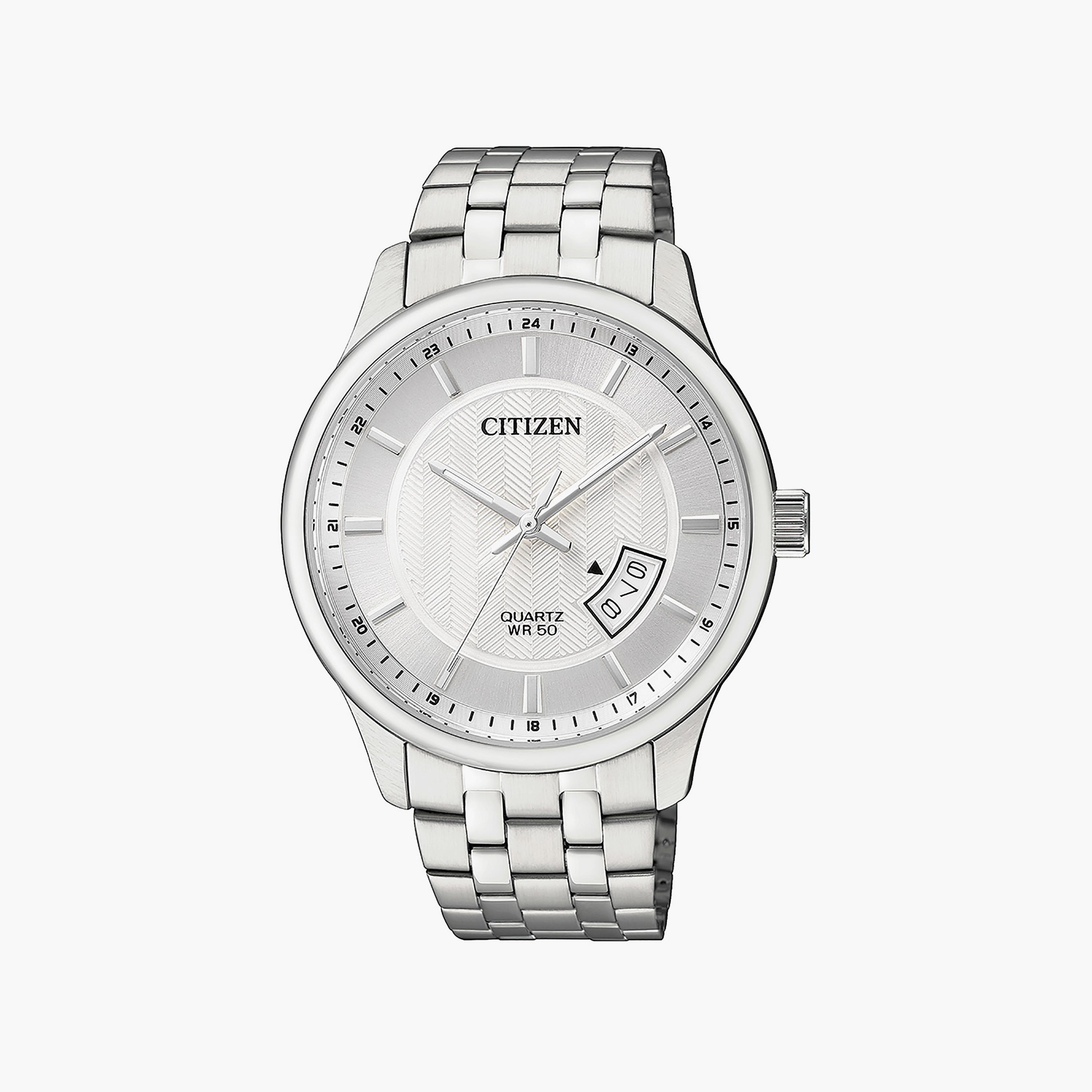 Citizen Men's 40 MM Silver Analog Stainless Steel Strap Watch | BI1050-81A-men-watchesandjewellery-watches-image-1