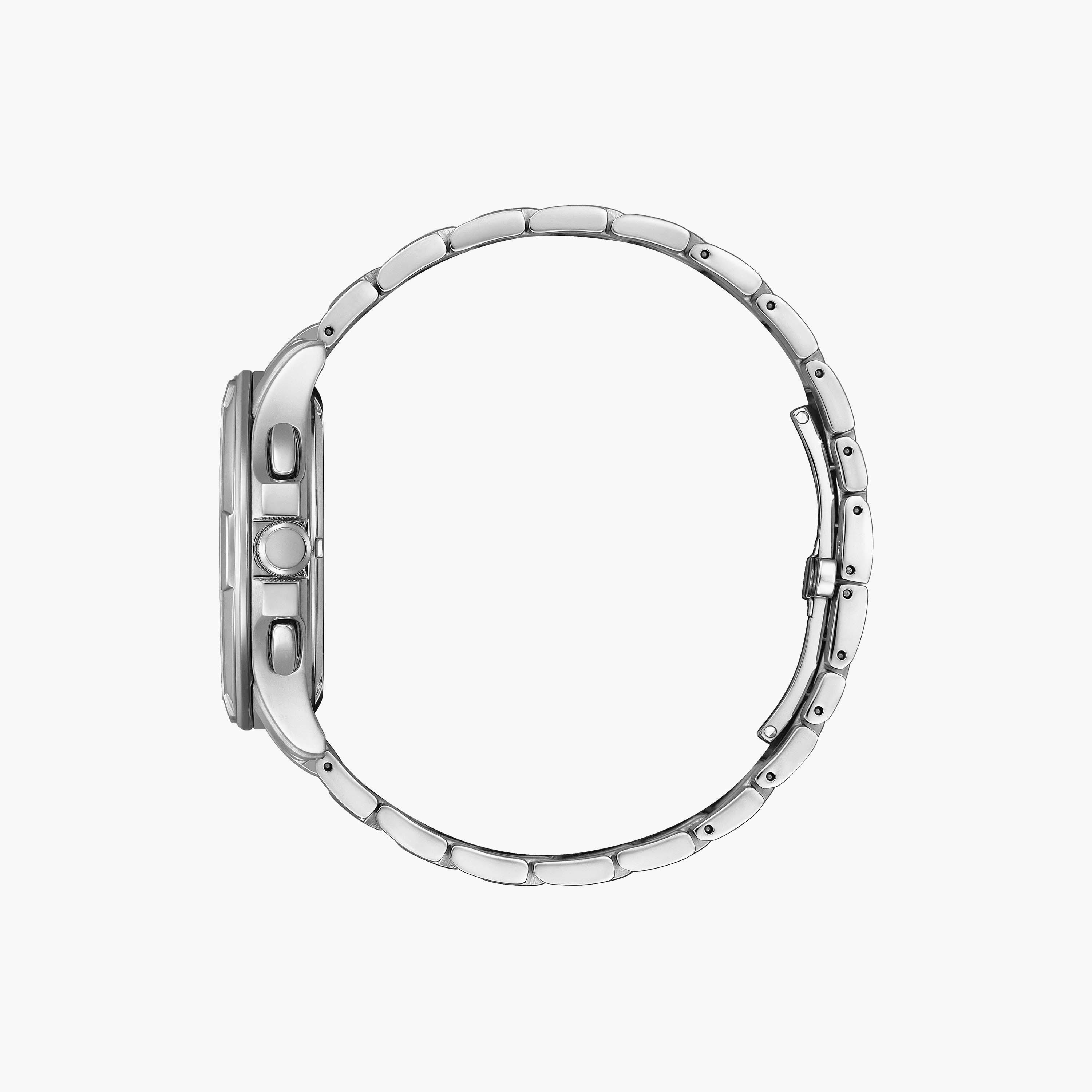 Citizen Eco-Drive Men's 42 MM Silver Chronograph Stainless Steel Strap Watch | BL8160-58L-men-watchesandjewellery-watches-image-2