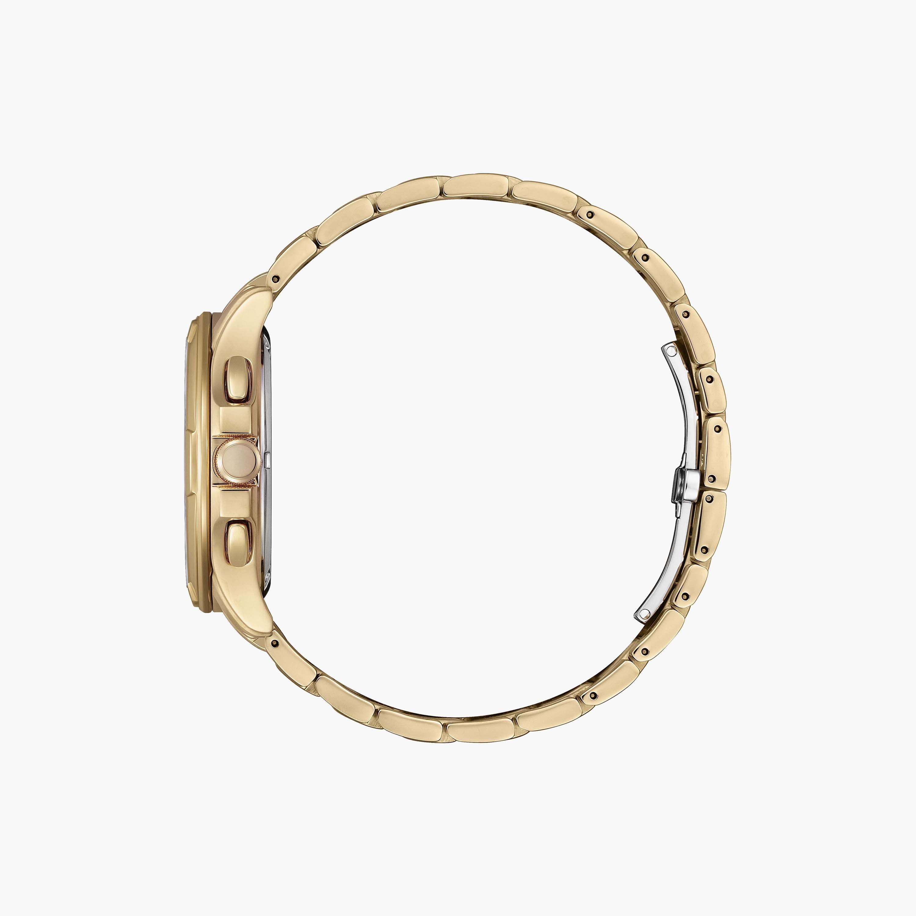 Citizen Eco-Drive Men's 42 MM Gold Chronograph Stainless Steel Strap Watch | BL8163-50X-men-watchesandjewellery-watches-image-2