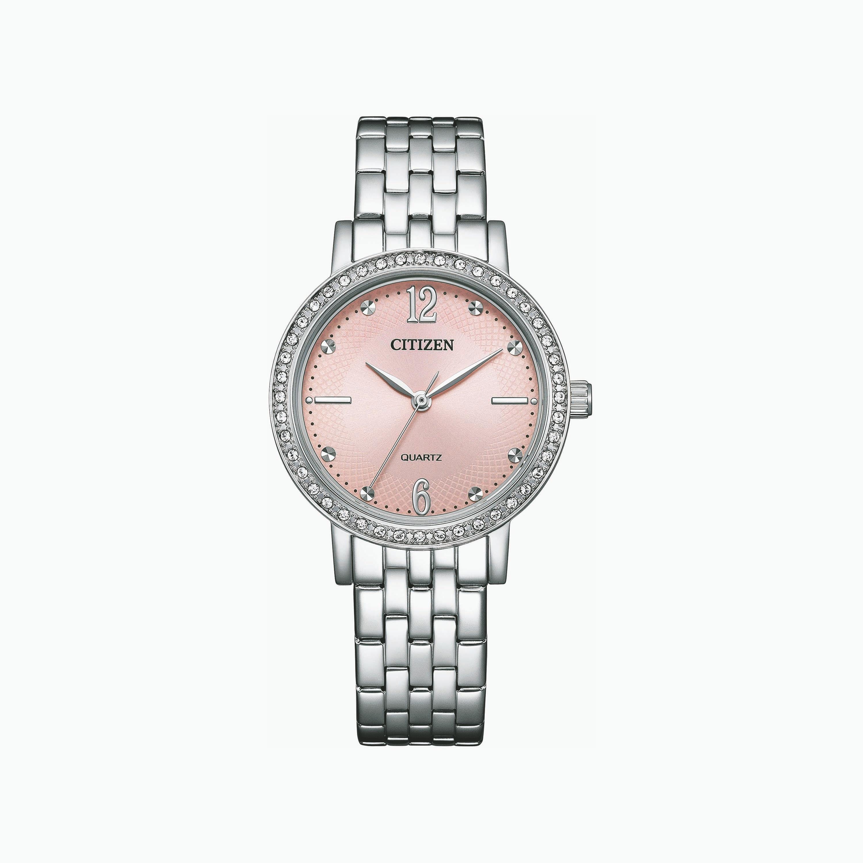 Citizen 31 MM Silver Analog Stainless Steel Strap Watch | EL3100-55W-women-watchesandjewellery-watches-image-1