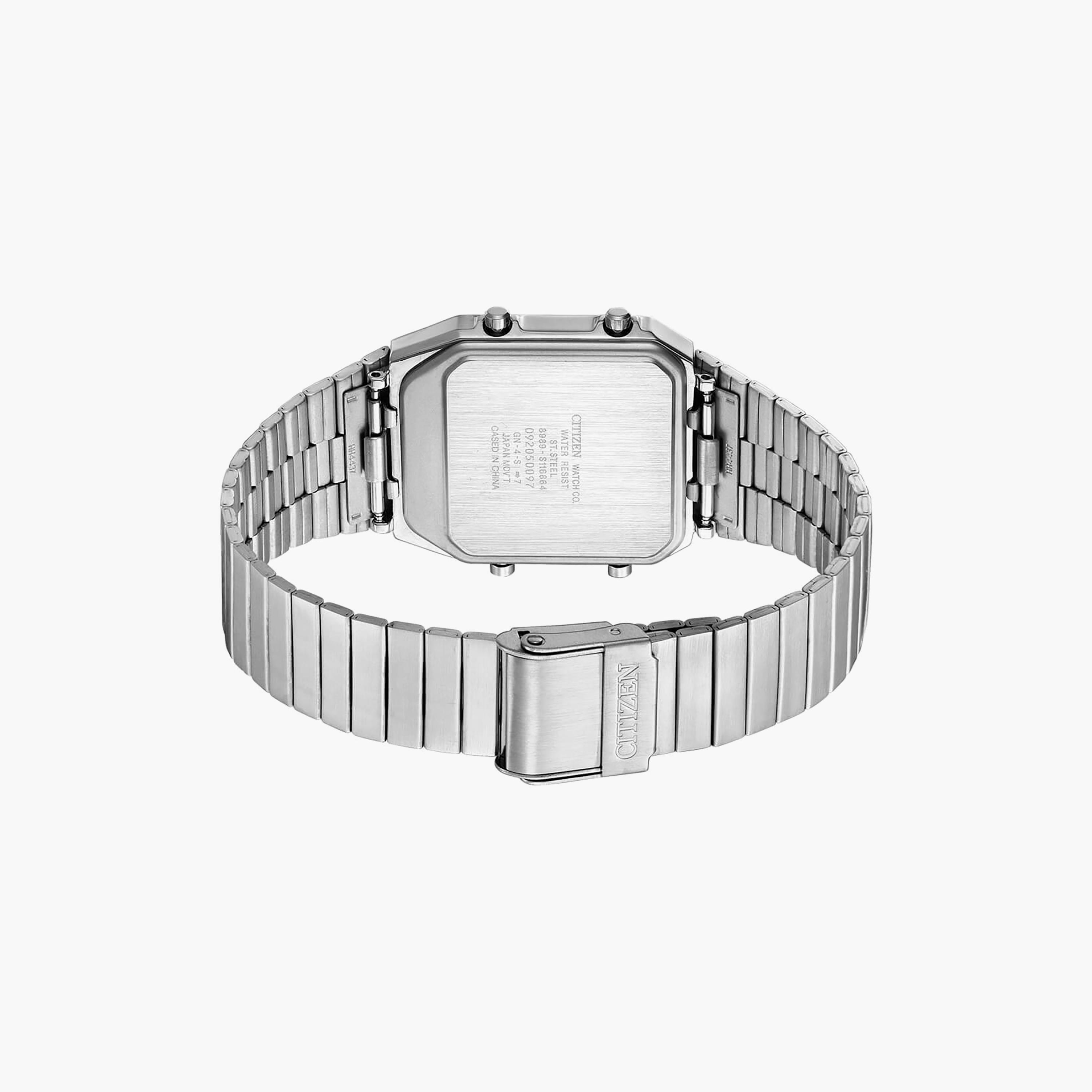 ساعة سيتيزن للرجال ذو 41 ملم بلون فضي رقمي مع انالوج بسوار ستانلس ستيل | JG2101-78E-men-watchesandjewellery-watches-image-3
