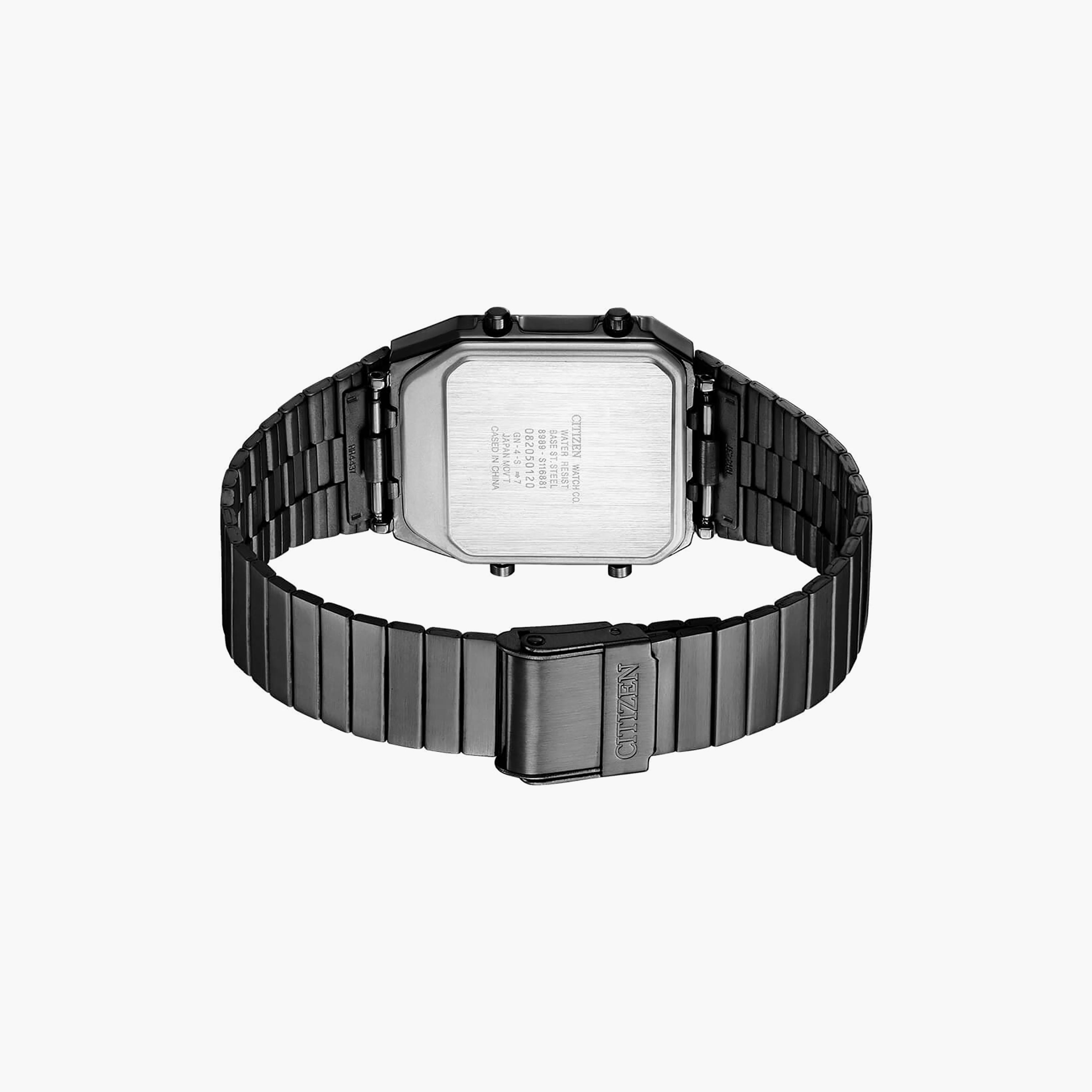 ساعة سيتيزن للرجال ذو 41 ملم بلون اسود رقمي مع انالوج بسوار ستانلس ستيل | JG2105-93E-men-watchesandjewellery-watches-image-3