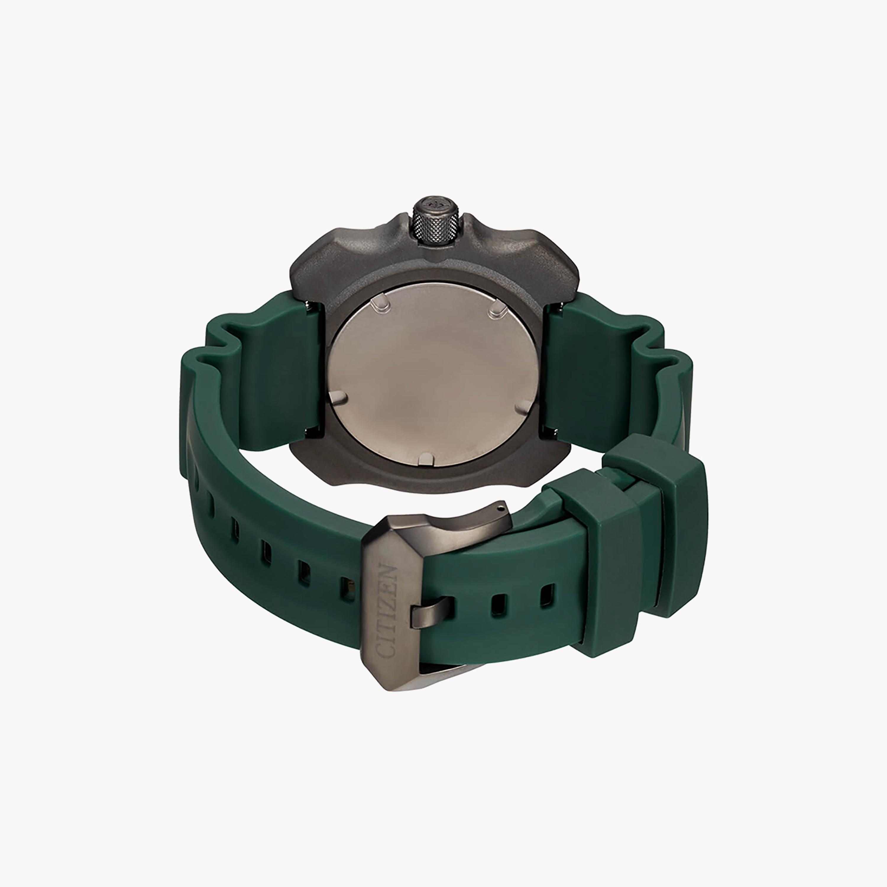 Citizen Promaster Men's 48 MM Green Analog Silicone Strap Watch | BN0228-06W-men-watchesandjewellery-watches-image-3