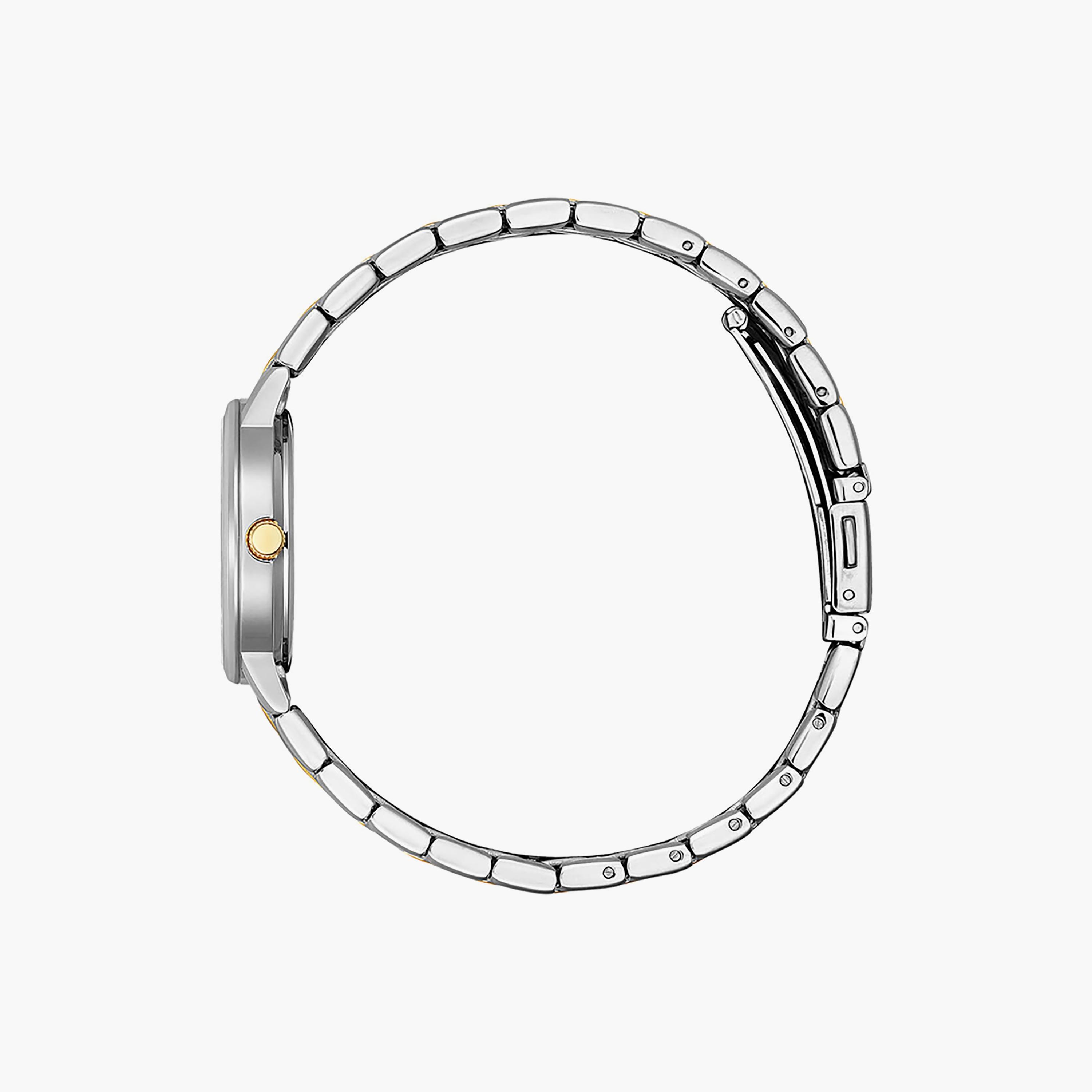 ساعة سيتيزن ذو 28 ملم بلون فضي وذهبي مع انالوج بسوار ستانلس ستيل | EU6096-58L-women-watchesandjewellery-watches-image-2