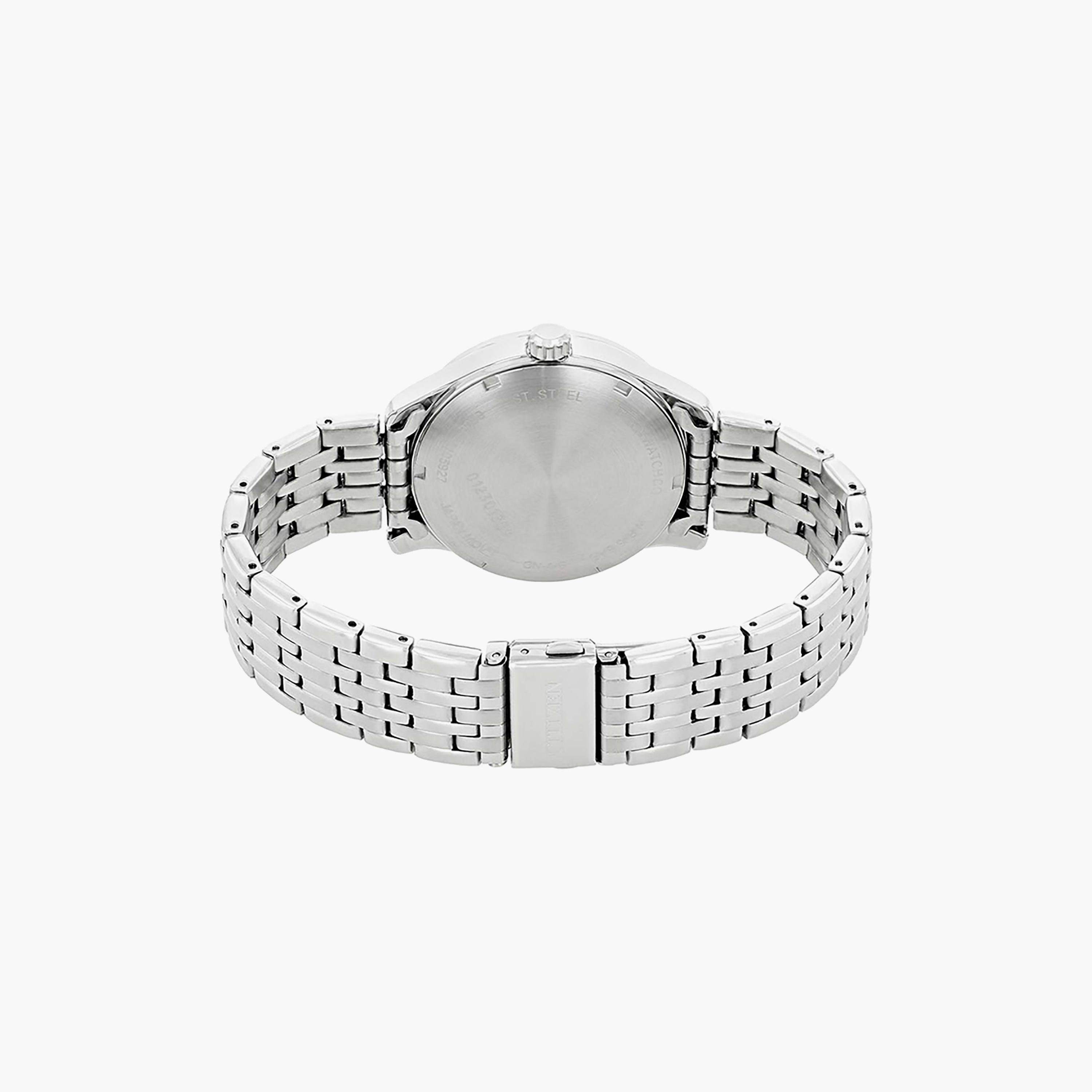ساعة سيتيزن للرجال ذو 40 ملم بلون فضي مع أوتوماتيكي بسوار ستانلس ستيل | NH8350-59B-men-watchesandjewellery-watches-image-3