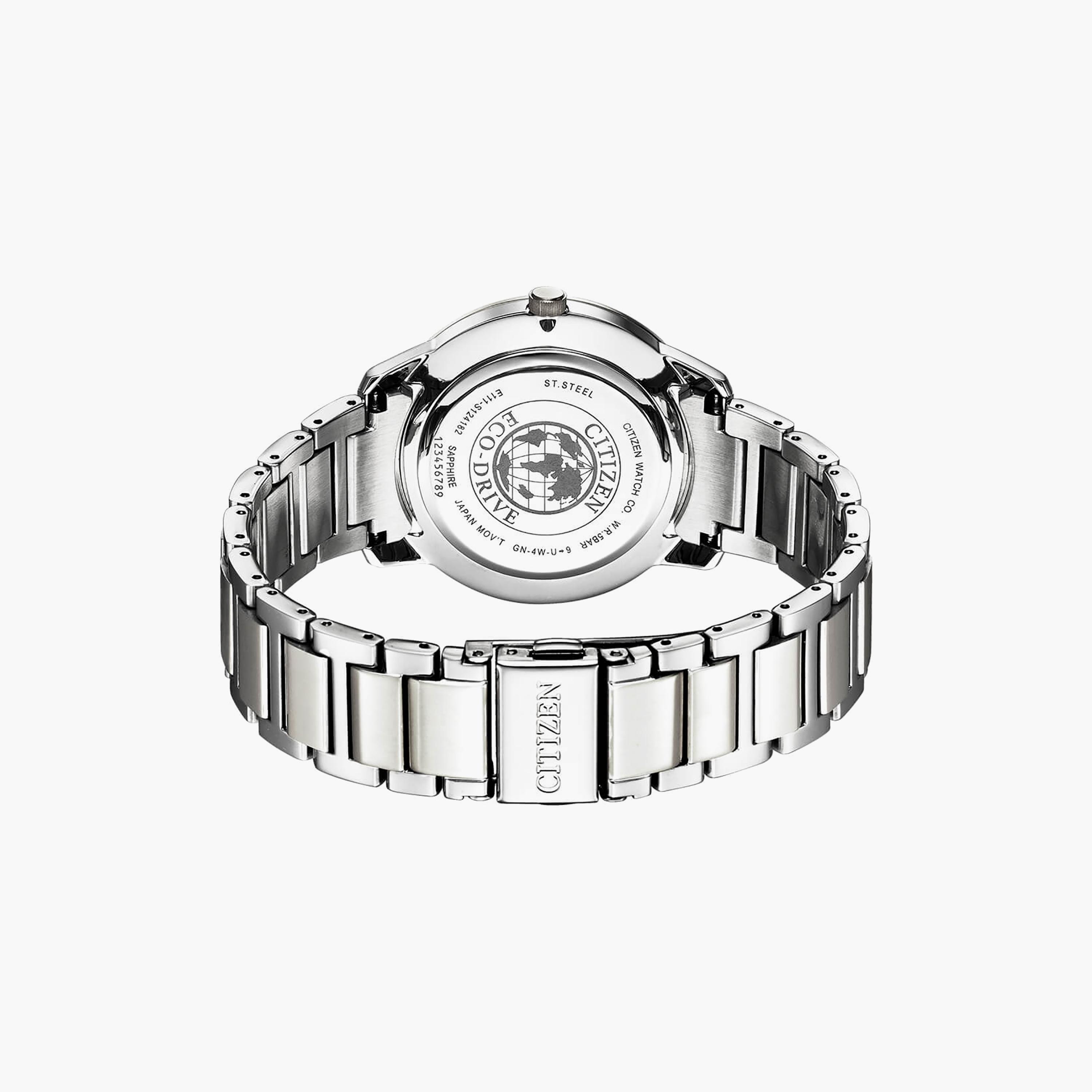 Citizen Eco-Drive 39 MM Silver Analog Stainless Steel Strap Watch | BM7520-88D-men-watchesandjewellery-watches-image-3