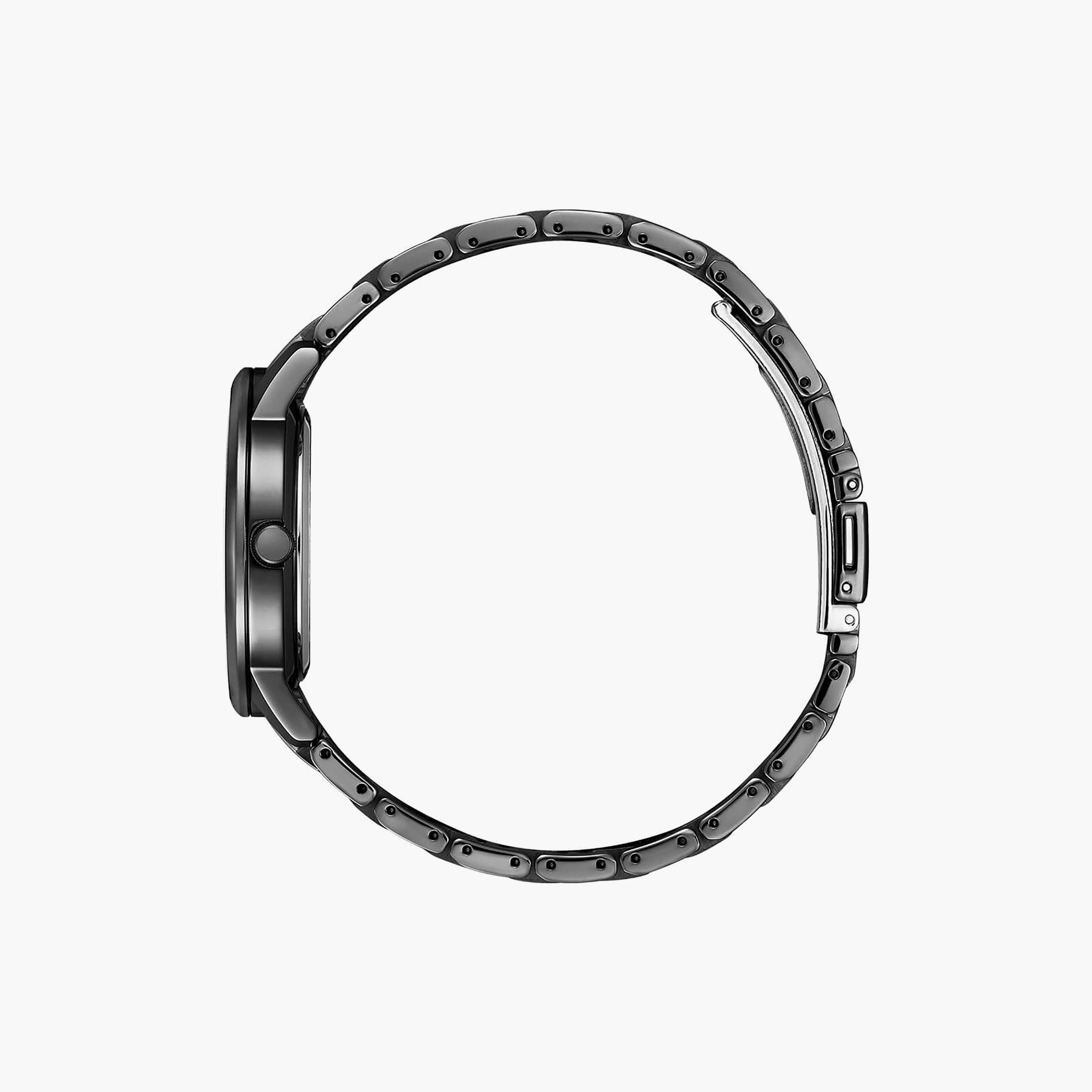 ساعة سيتيزن ايكو درايف ذو 39 ملم بلون اسود مع انالوج بسوار ستانلس ستيل | BM7525-84Y-men-watchesandjewellery-watches-image-2