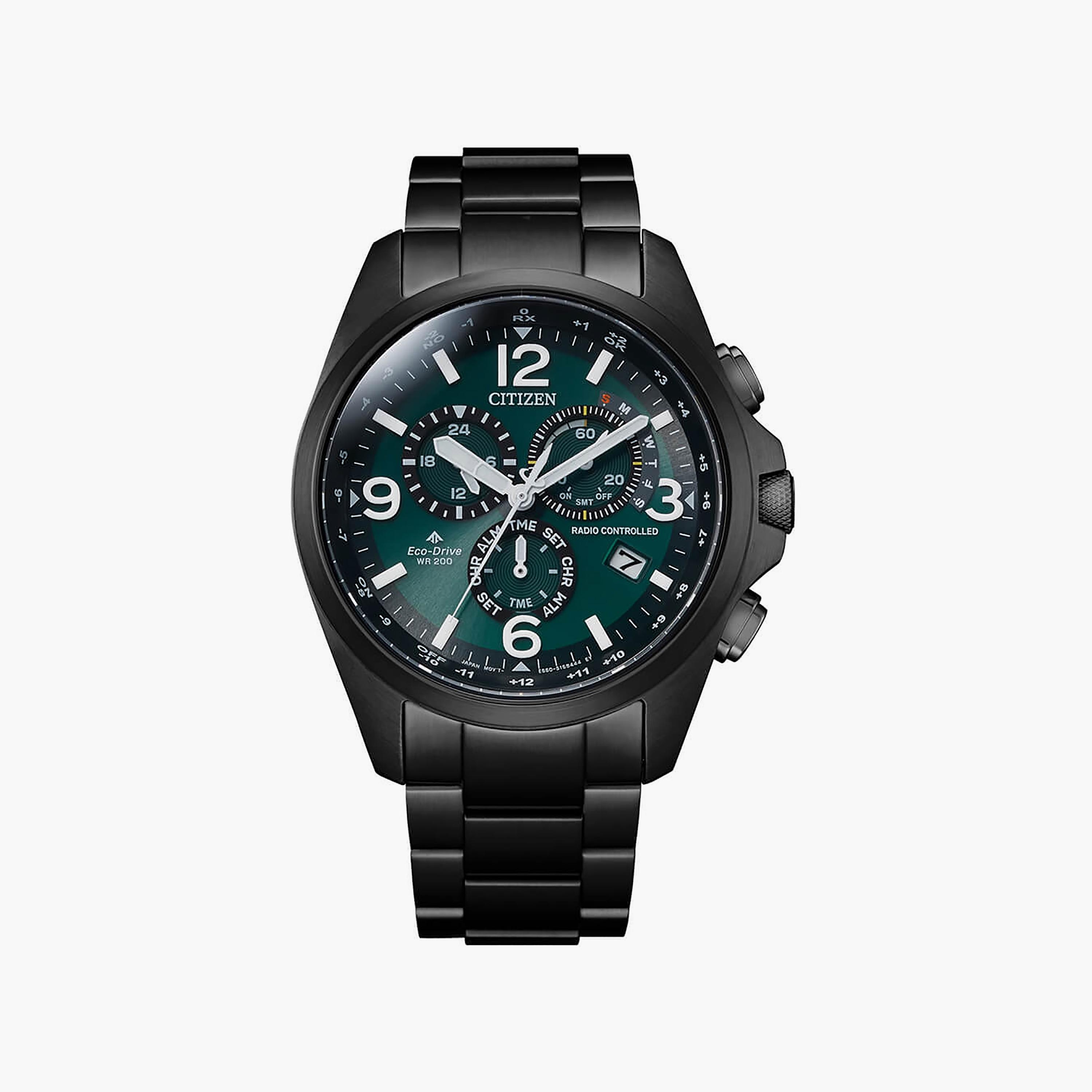 Citizen Promaster Men's 45 MM Black Chronograph Stainless Steel Strap Watch | CB5925-82X-men-watchesandjewellery-watches-image-1