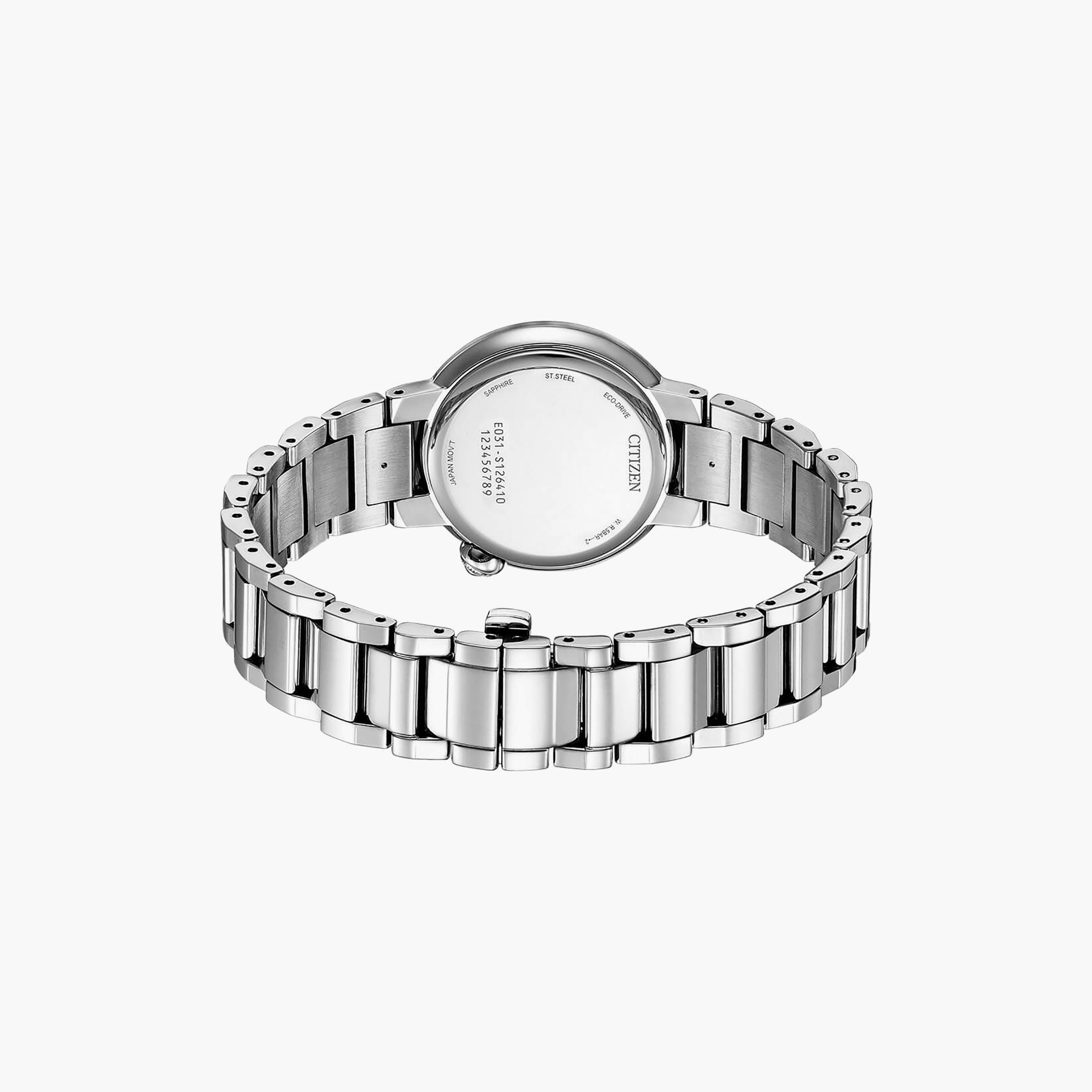 Citizen 30 MM Silver Analog Stainless Steel Strap Watch | EM0910-80N-women-watchesandjewellery-watches-image-3