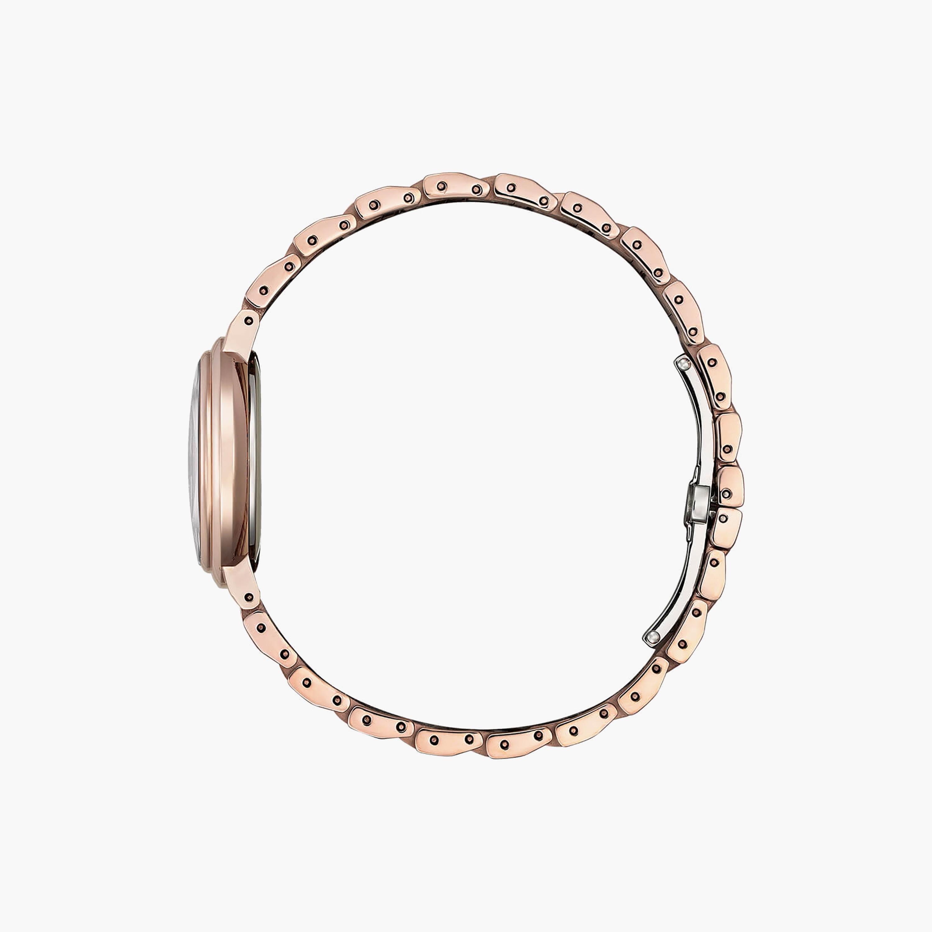 ساعة سيتيزن ذو 30 ملم بلون وردي مع انالوج بسوار ستانلس ستيل | EM0912-84Y-women-watchesandjewellery-watches-image-2