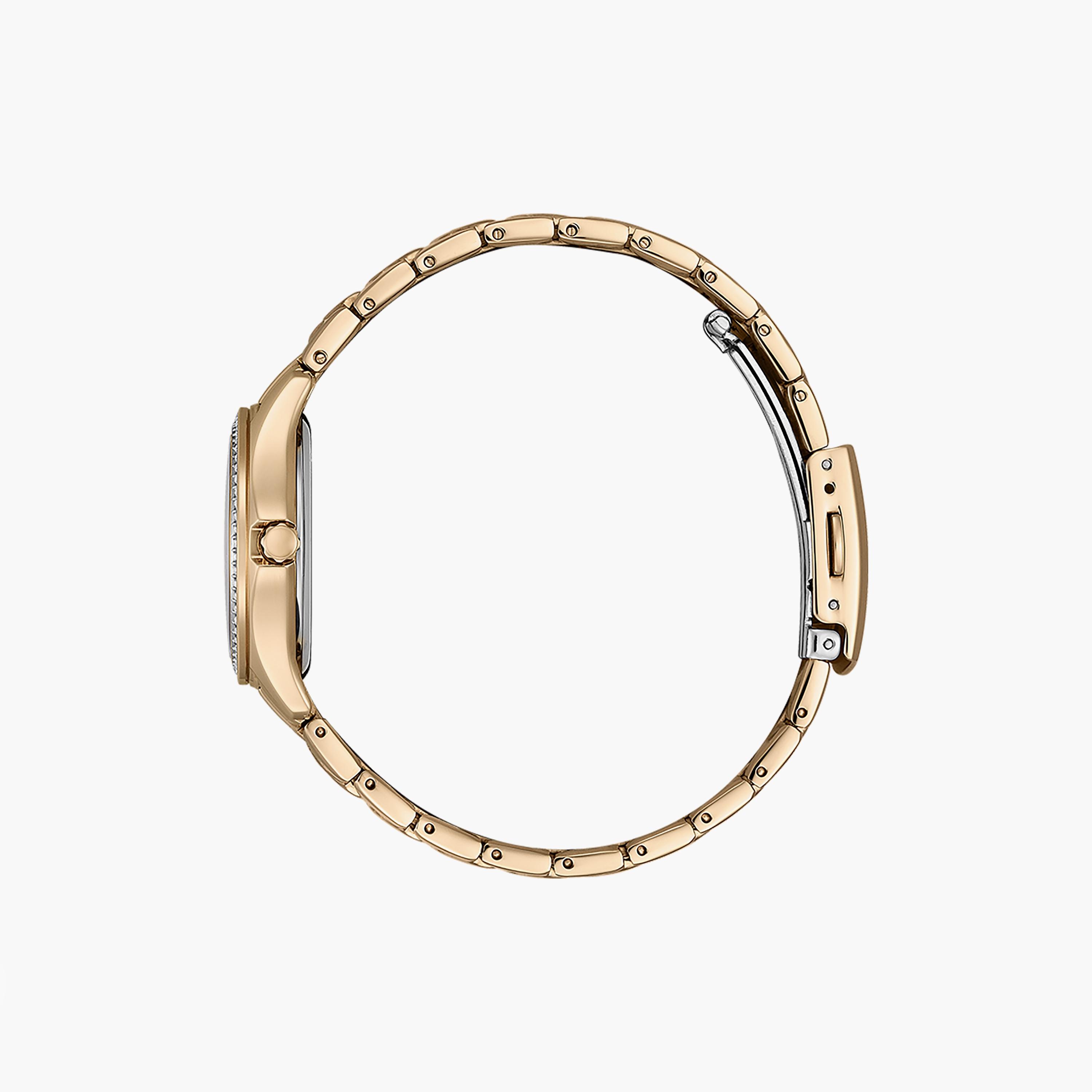 ساعة سيتيزن ايكو درايف ذو 31 ملم بلون ذهبي مع انالوج بسوار ستانلس ستيل | FE1253-80X-women-watchesandjewellery-watches-image-2