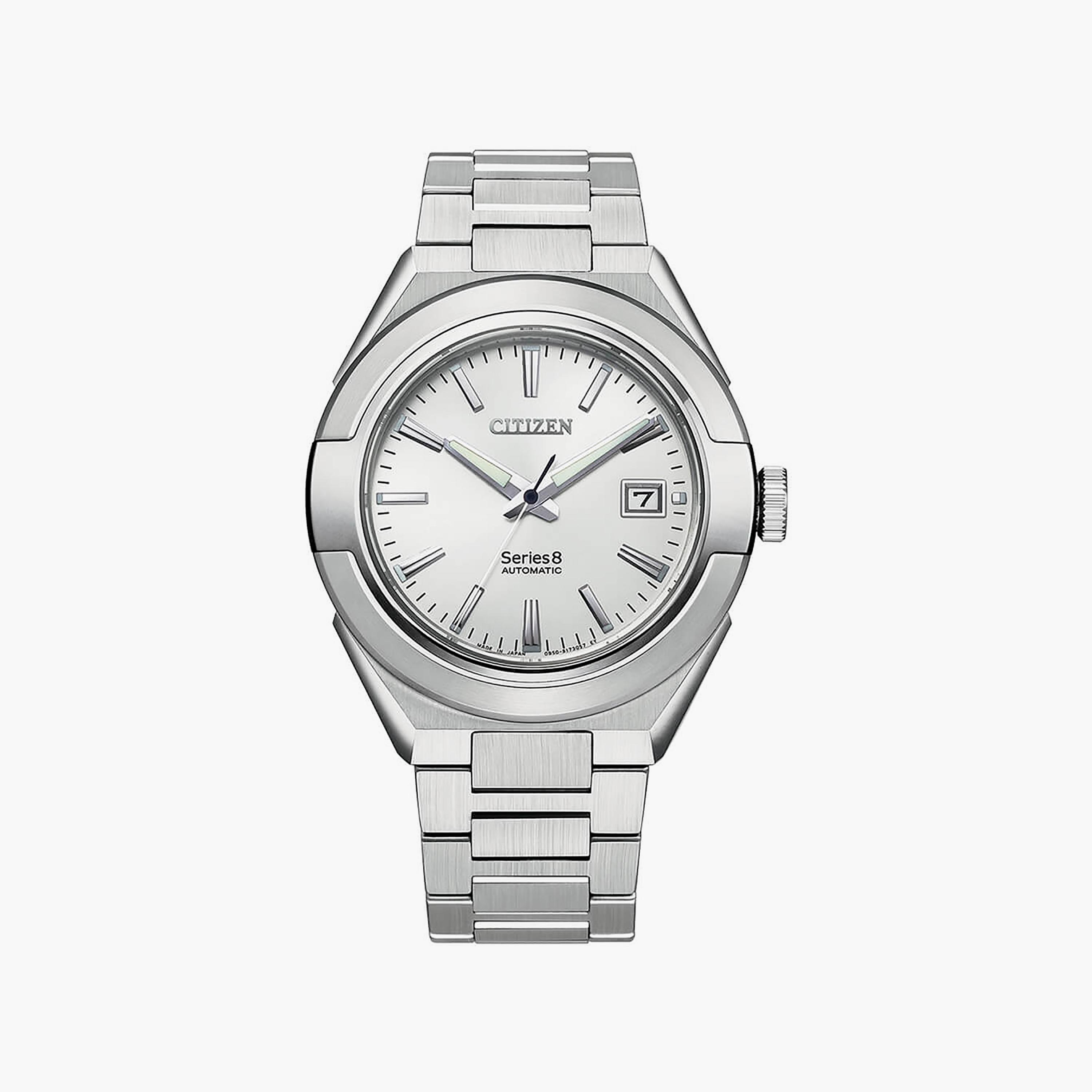 ساعة سيتيزن للرجال ذو 41 ملم بلون فضي مع أوتوماتيكي بسوار ستانلس ستيل | NA1000-88A-men-watchesandjewellery-watches-image-1