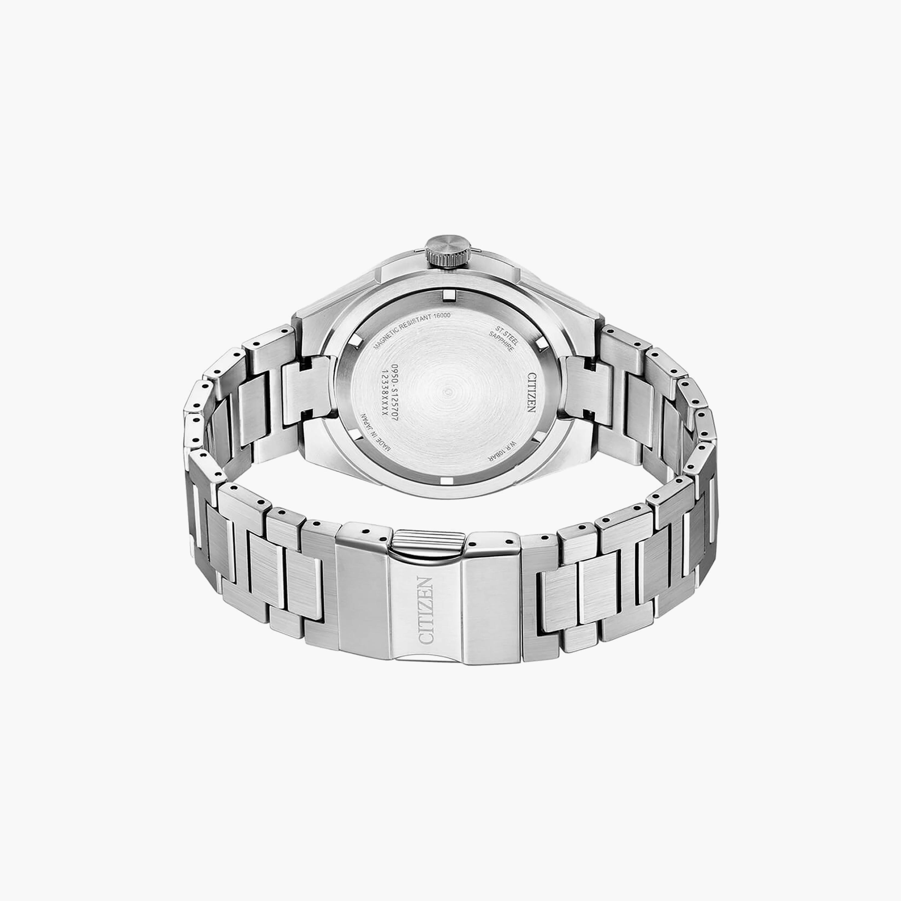 ساعة سيتيزن للرجال ذو 41 ملم بلون فضي مع أوتوماتيكي بسوار ستانلس ستيل | NA1000-88A-men-watchesandjewellery-watches-image-3