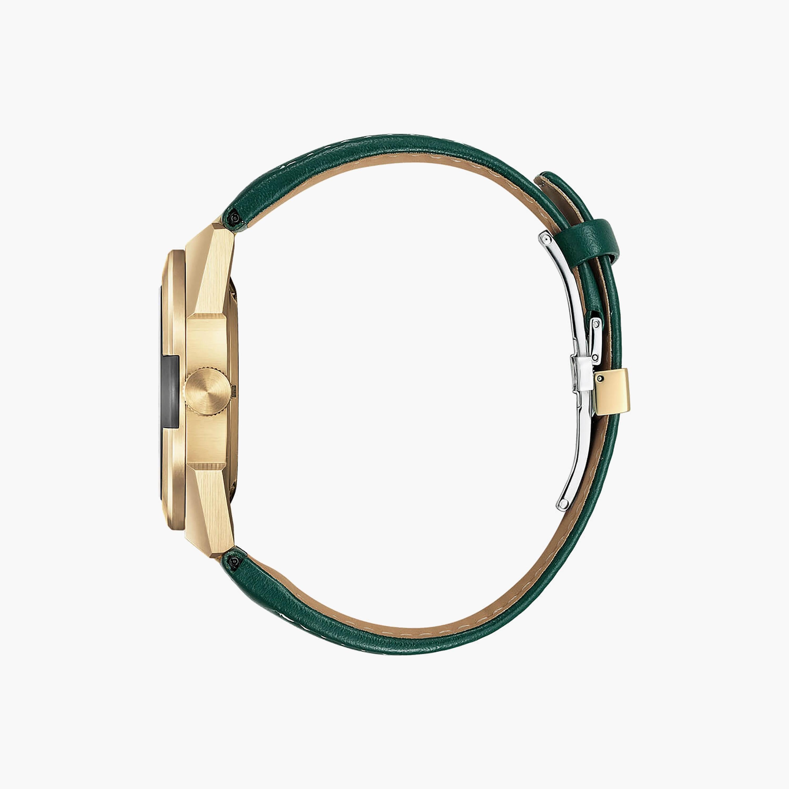 Citizen Men's 41 MM Green Automatic Leather Strap Watch | NA1002-15W-men-watchesandjewellery-watches-image-2