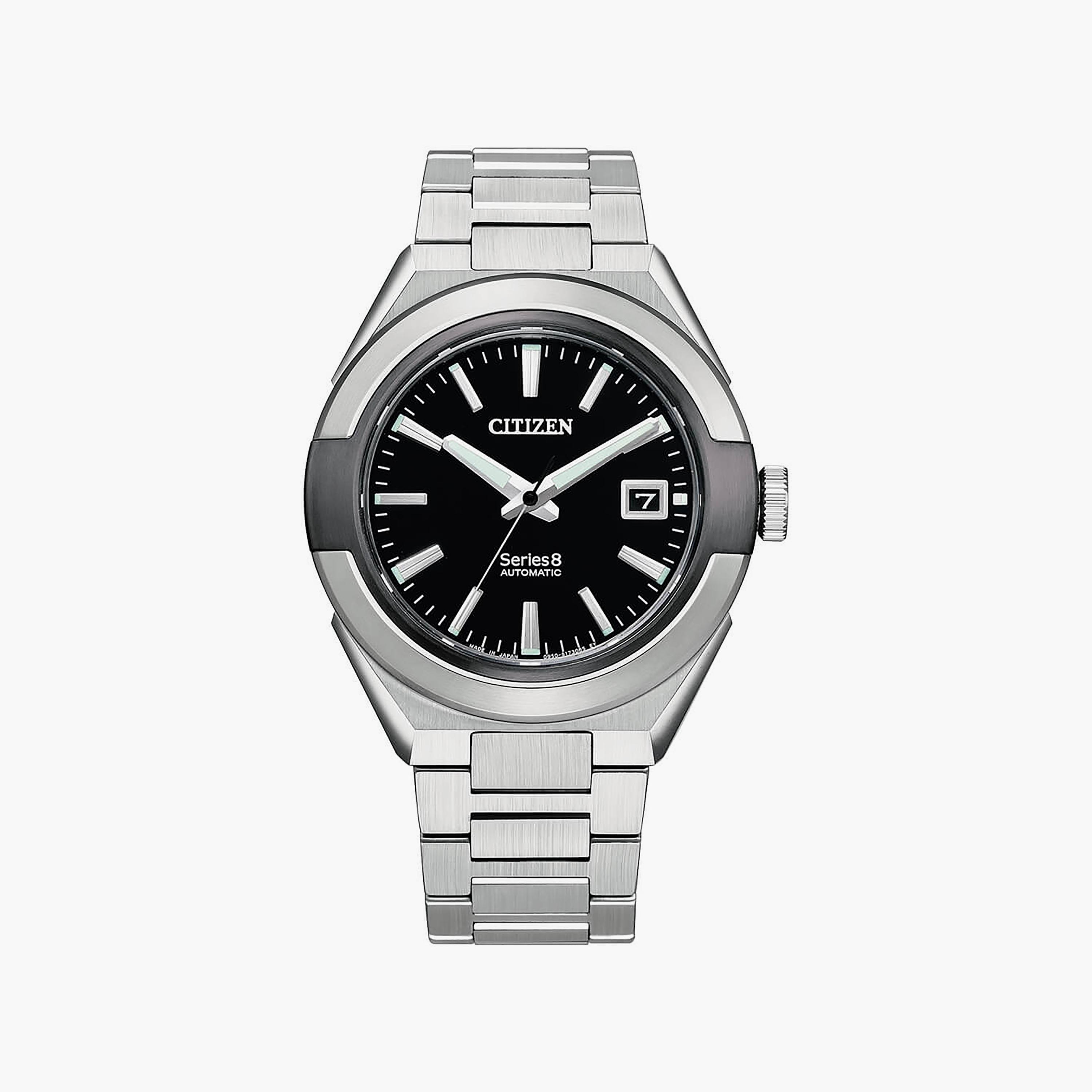 Citizen Men's 41 MM Silver Automatic Stainless Steel Strap Watch | NA1004-87E-men-watchesandjewellery-watches-image-1