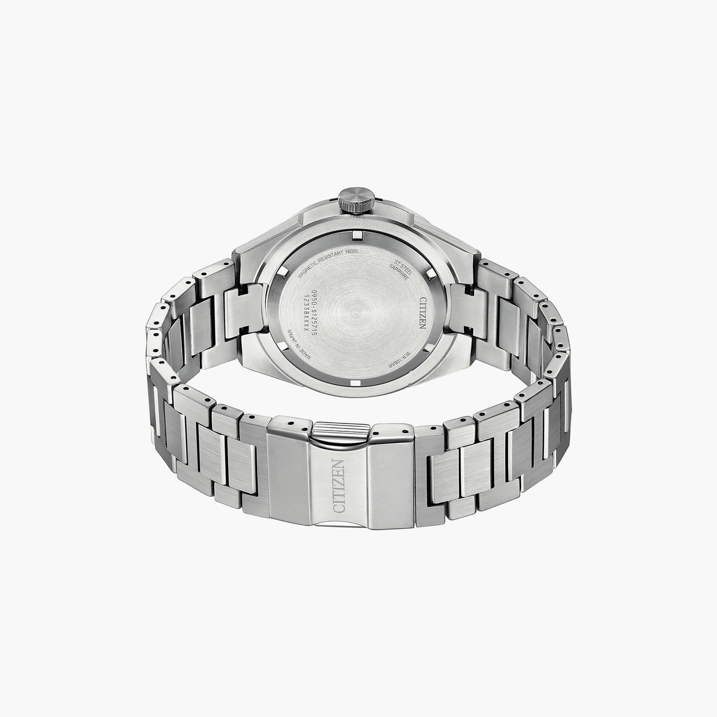 Citizen Men's 41 MM Silver Automatic Stainless Steel Strap Watch | NA1004-87E-men-watchesandjewellery-watches-image-3