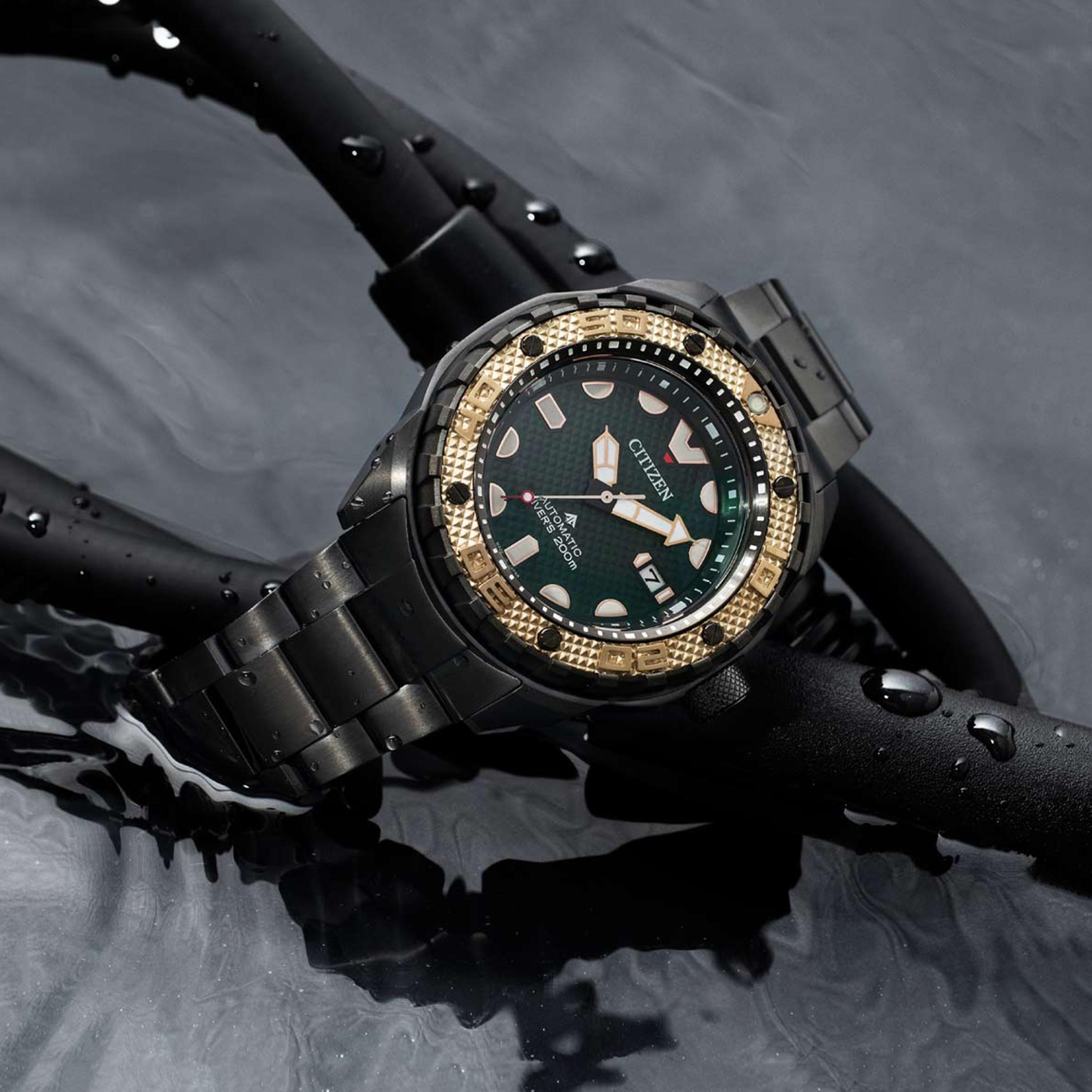 Citizen Promaster Men's 46 MM Black Automatic Titanium Strap Watch | NB6008-82X-men-watchesandjewellery-watches-image-4