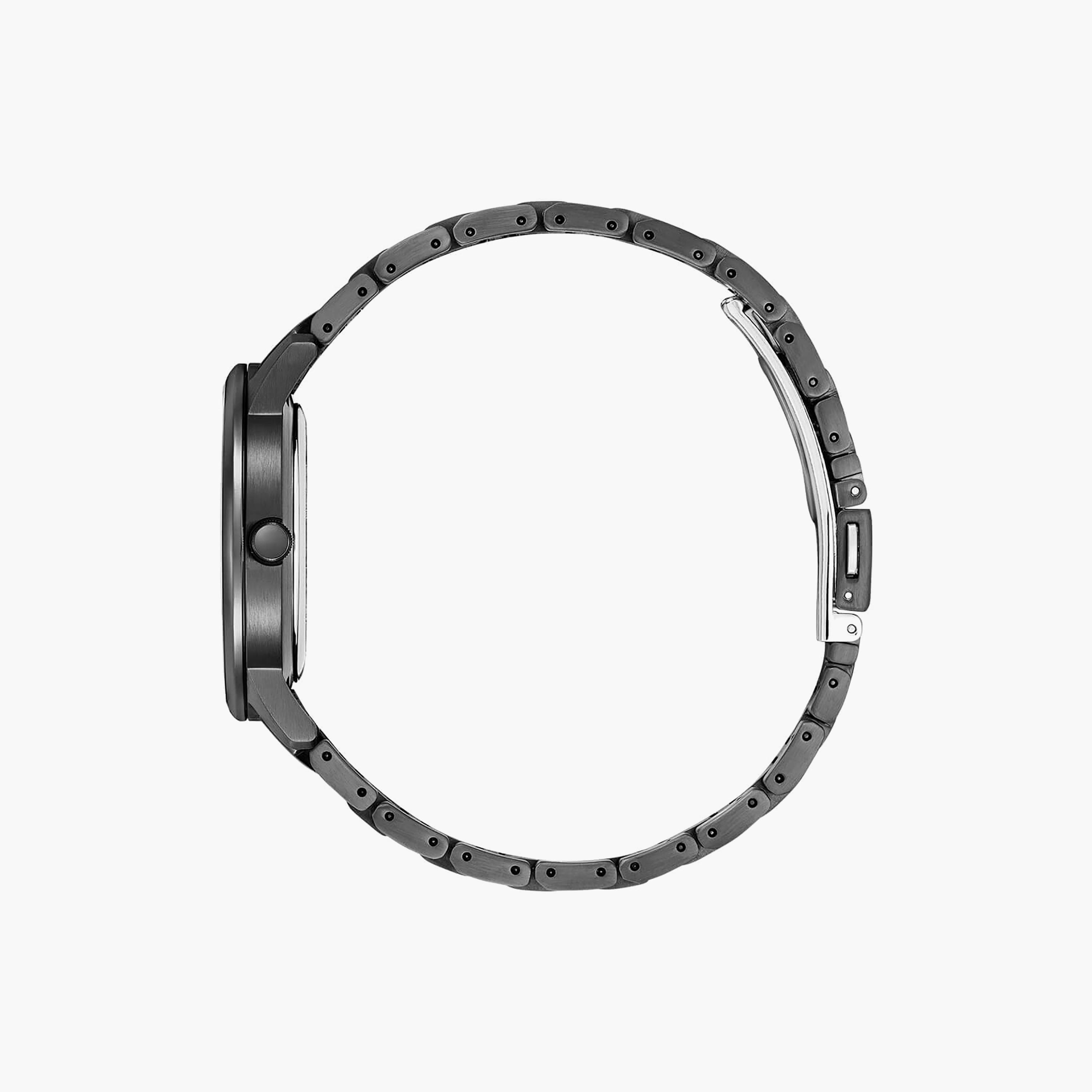 Citizen Eco-Drive 39 MM Black Analog Stainless Steel Strap Watch | BM7595-89E-men-watchesandjewellery-watches-image-2