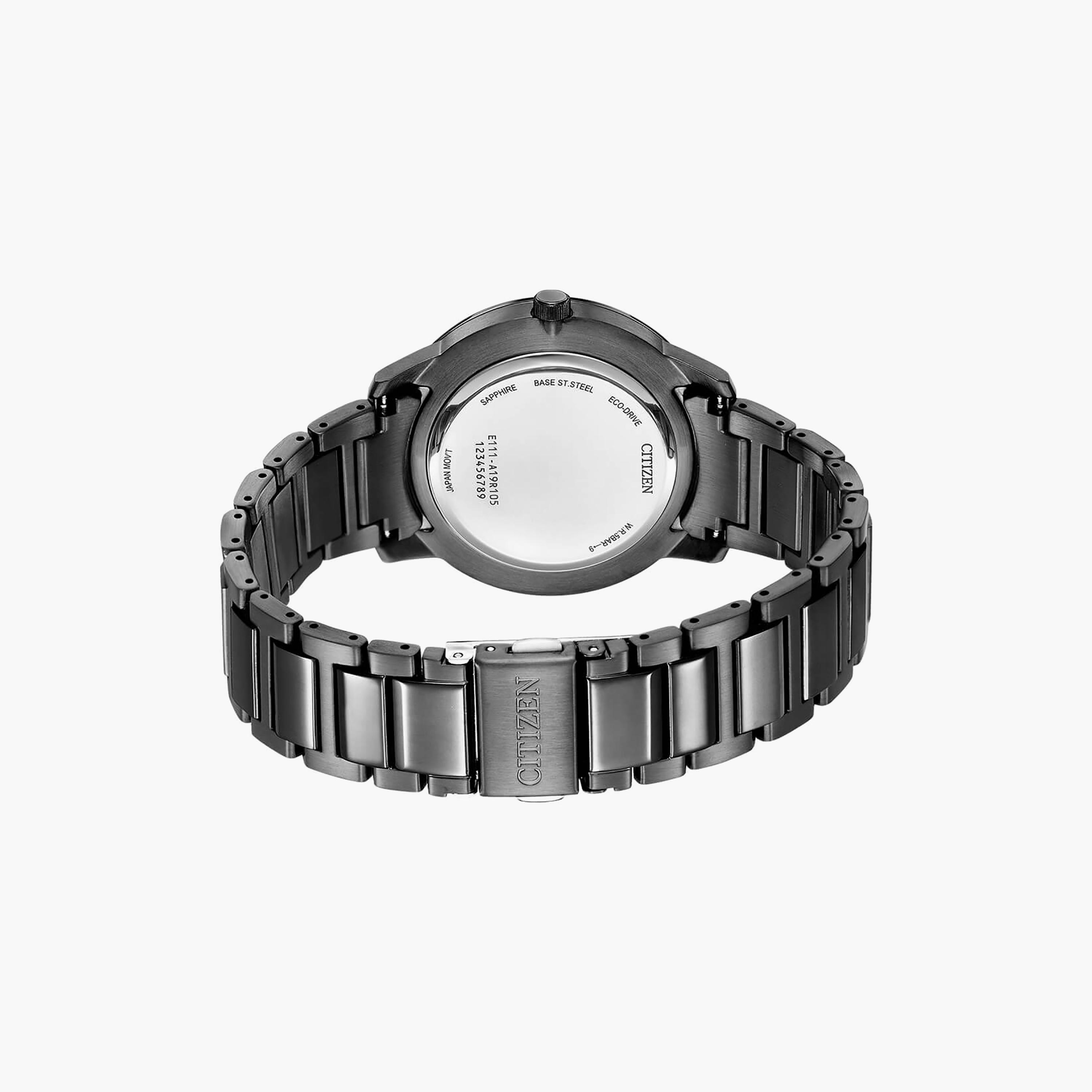 Citizen Eco-Drive 39 MM Black Analog Stainless Steel Strap Watch | BM7595-89E-men-watchesandjewellery-watches-image-3