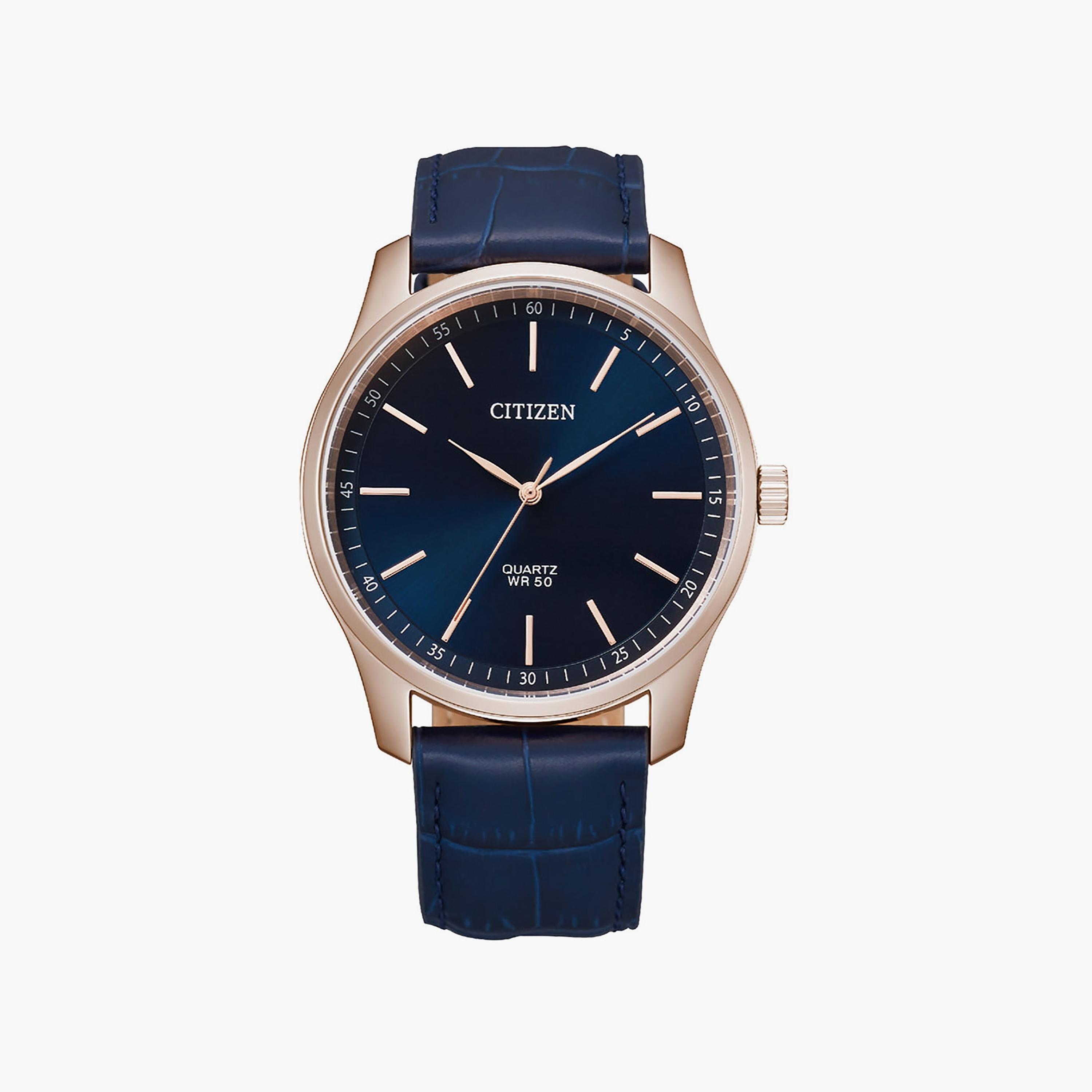 ساعة سيتيزن للرجال ذو 42 ملم مع انالوج بسوار جلدي ازرق | BH5003-00L-men-watchesandjewellery-watches-image-1