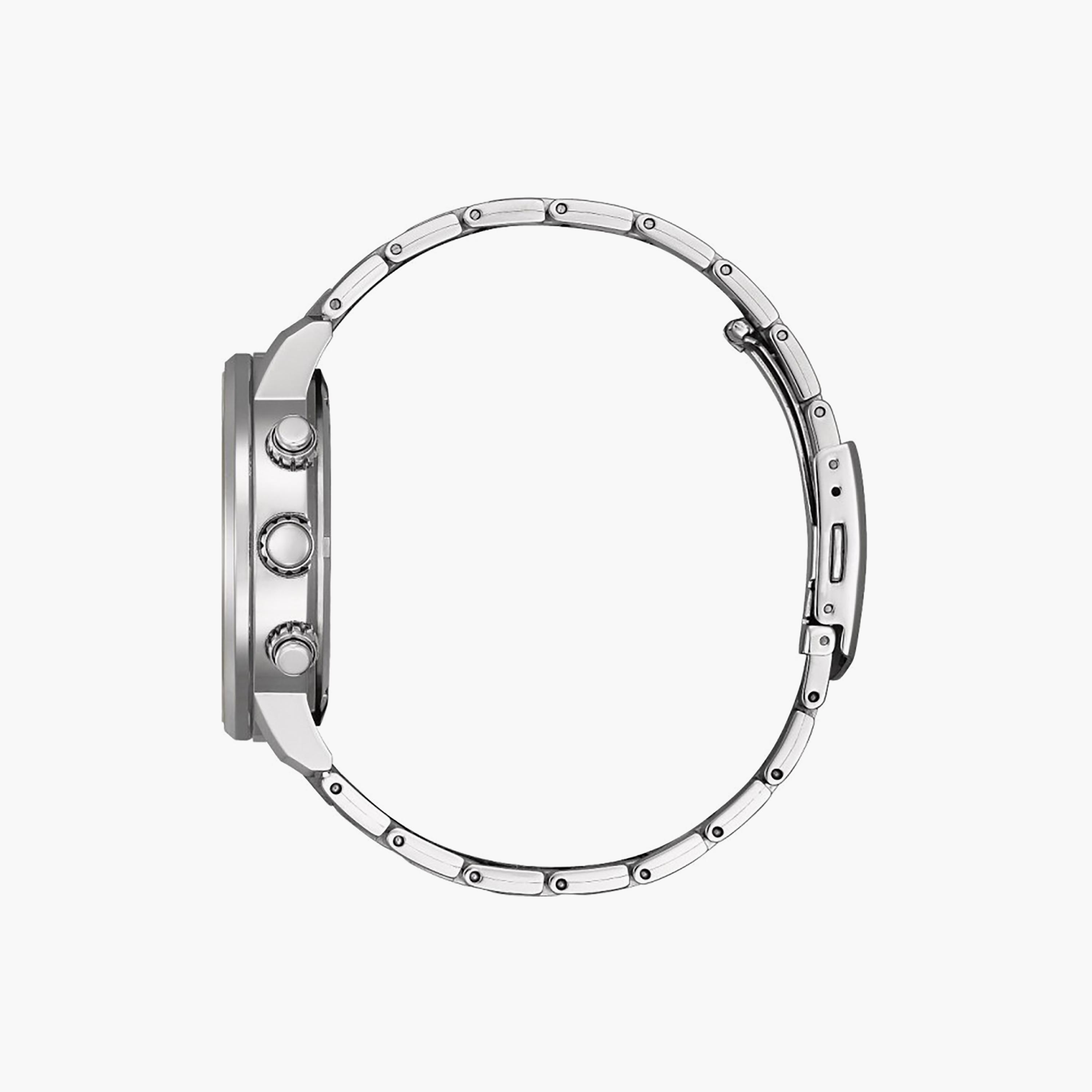 Citizen Men's 43 MM Silver Chronograph Stainless Steel Strap Watch | CA0840-87L-men-watchesandjewellery-watches-image-2