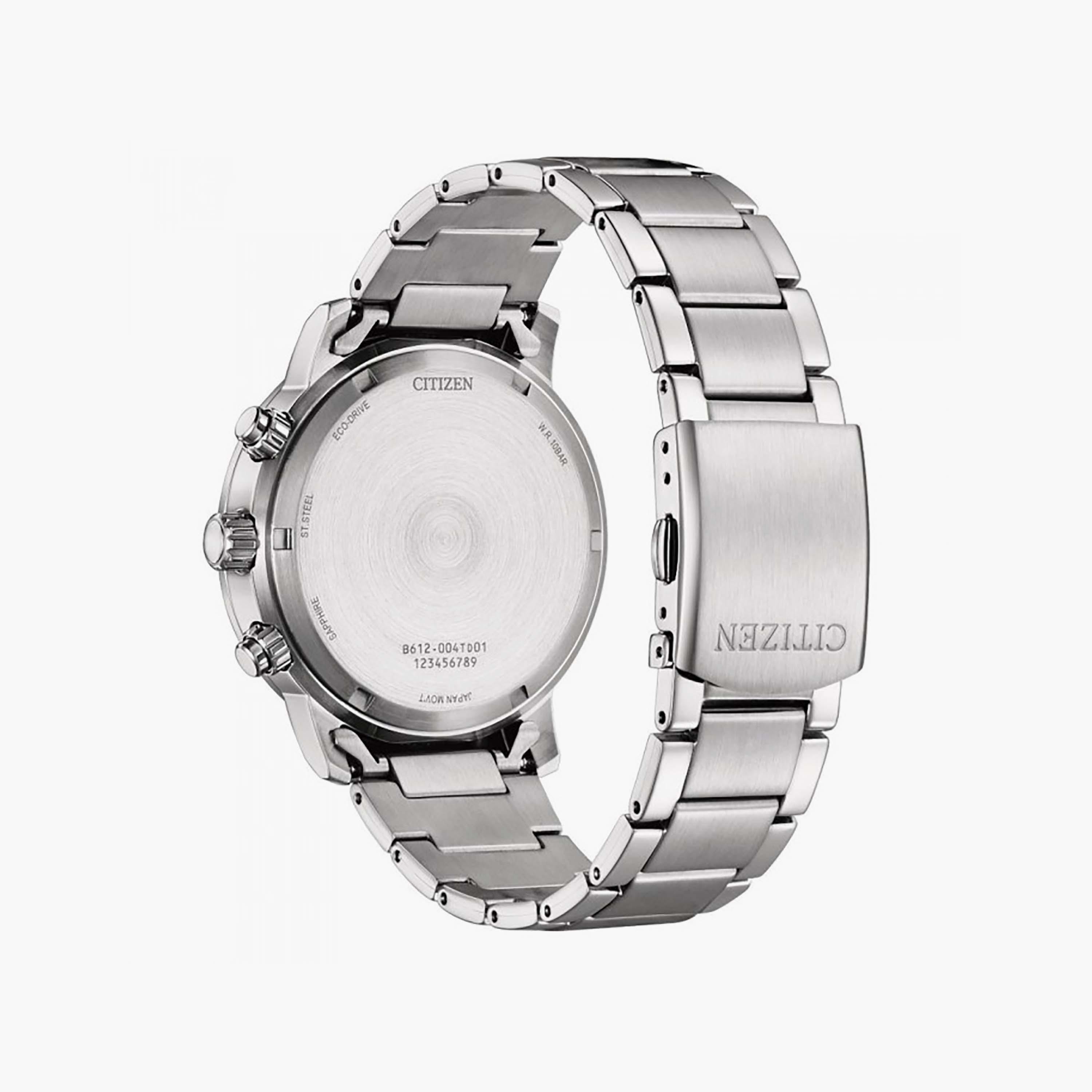 Citizen Men's 43 MM Silver Chronograph Stainless Steel Strap Watch | CA0840-87L-men-watchesandjewellery-watches-image-3