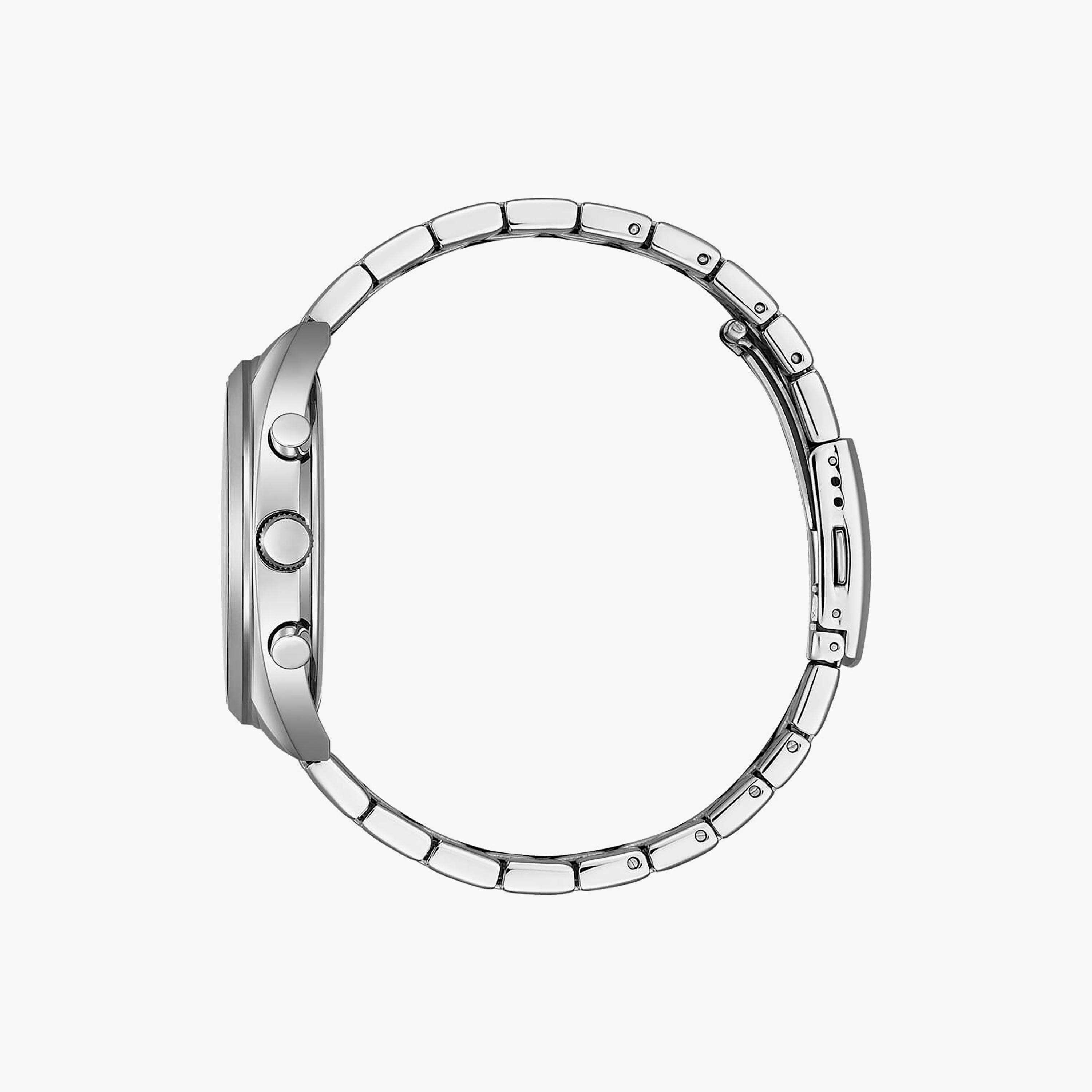 Citizen Men's 42 MM Silver Chronograph Stainless Steel Strap Watch | AN8210-56E-men-watchesandjewellery-watches-image-2