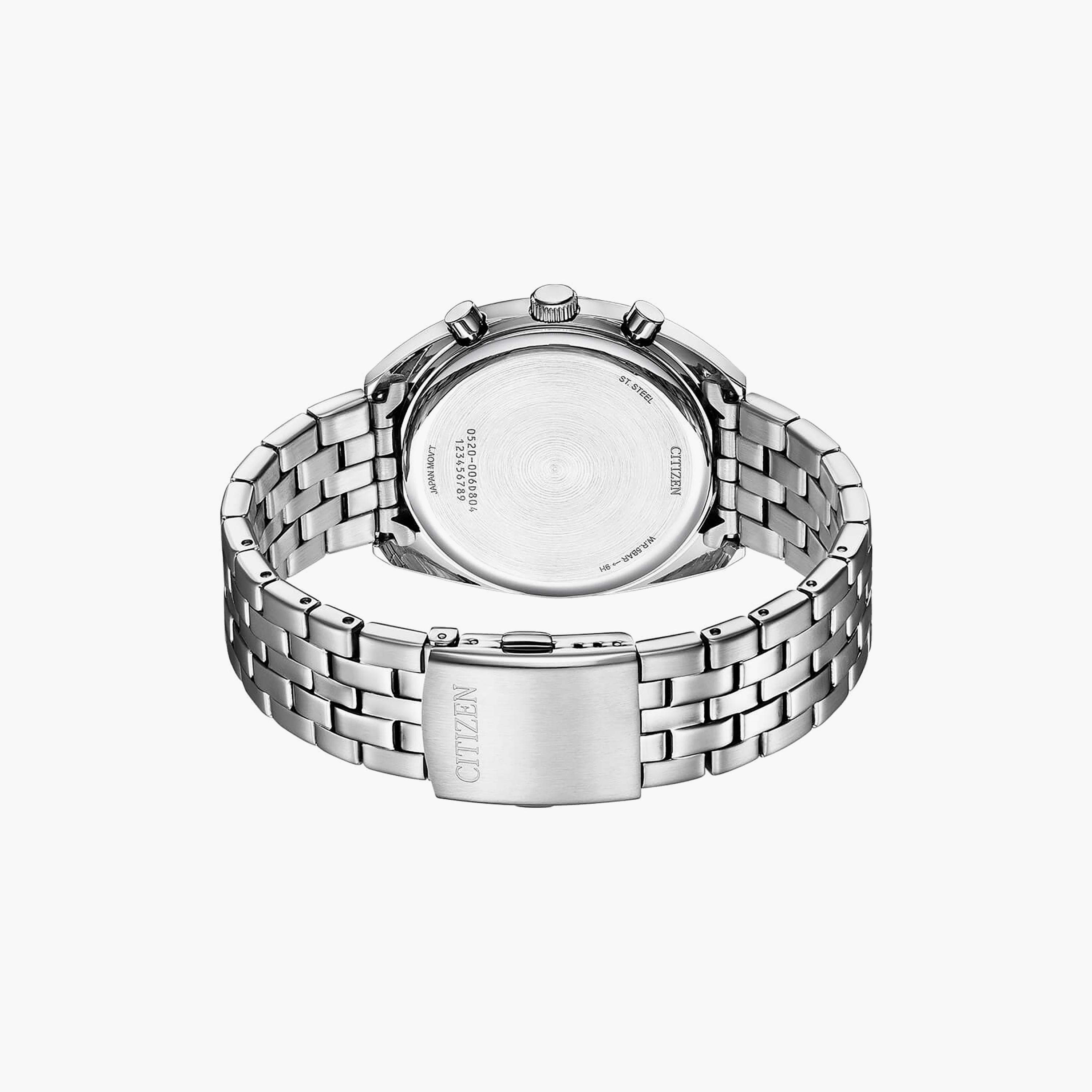 Citizen Men's 42 MM Silver Chronograph Stainless Steel Strap Watch | AN8210-56E-men-watchesandjewellery-watches-image-3
