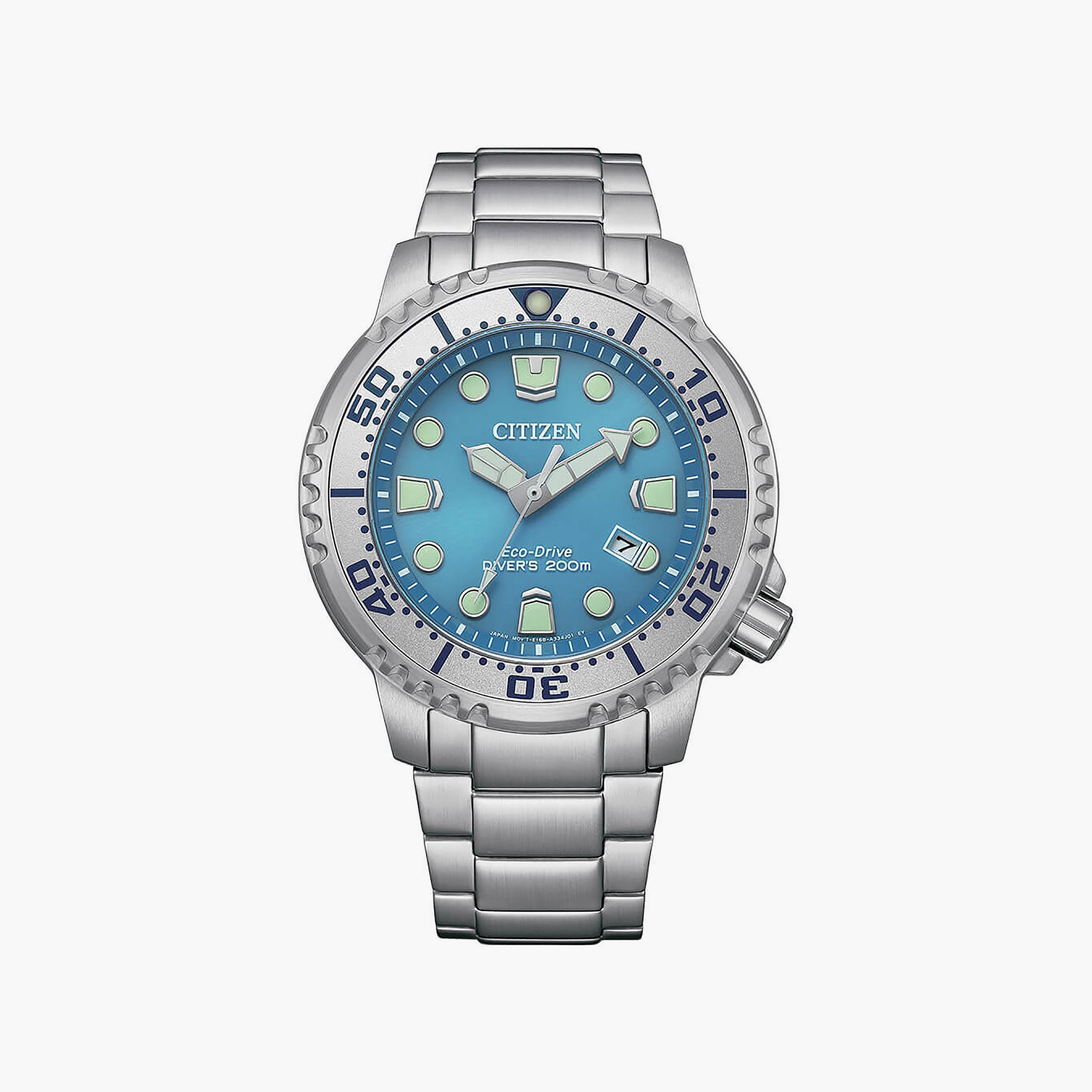 Citizen Promaster Men's 44 MM Silver Analog Stainless Steel Strap Watch | BN0165-55L-men-watchesandjewellery-watches-image-1