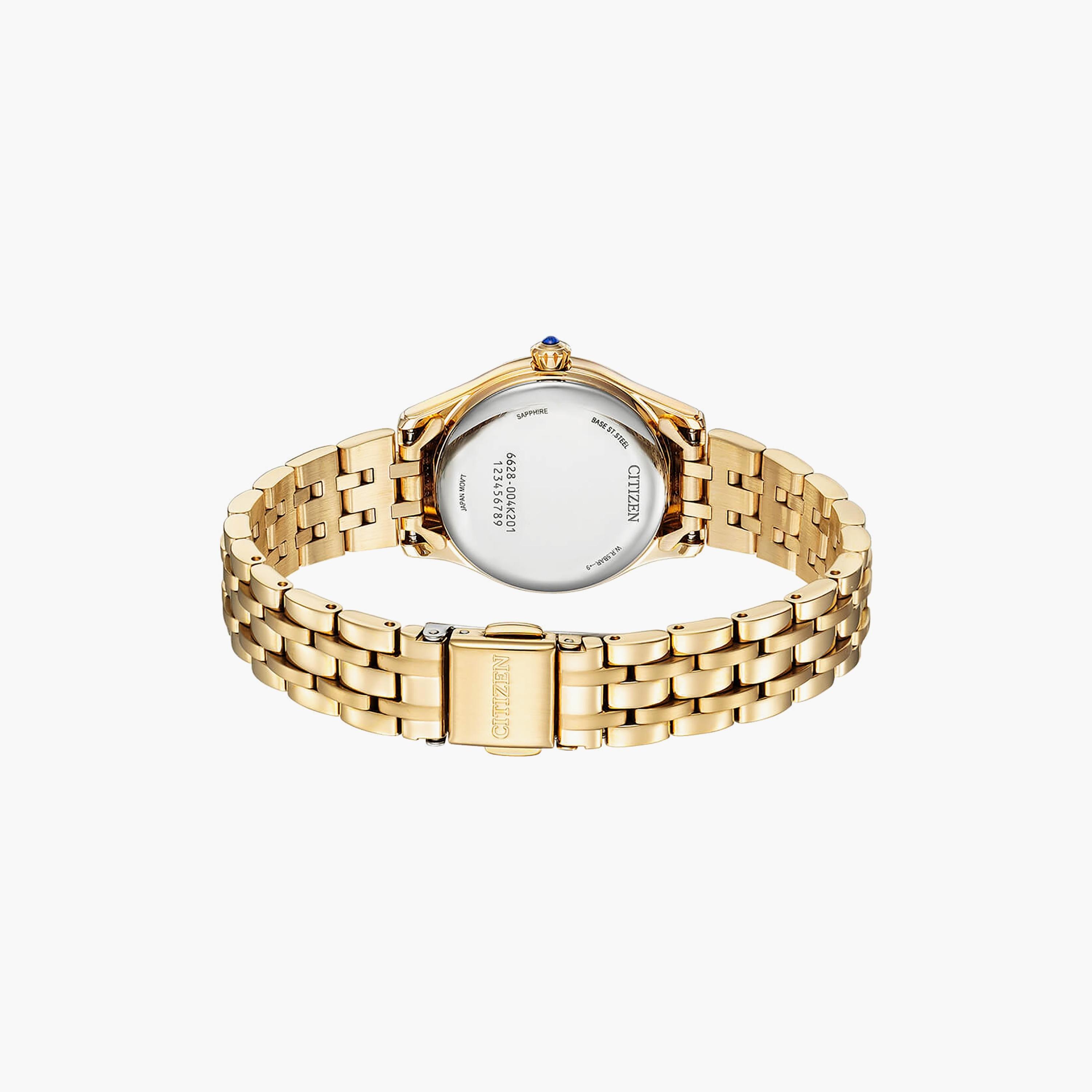 Citizen 29 MM Gold Automatic Stainless Steel Strap Watch | PR1043-80P-women-watchesandjewellery-watches-image-3
