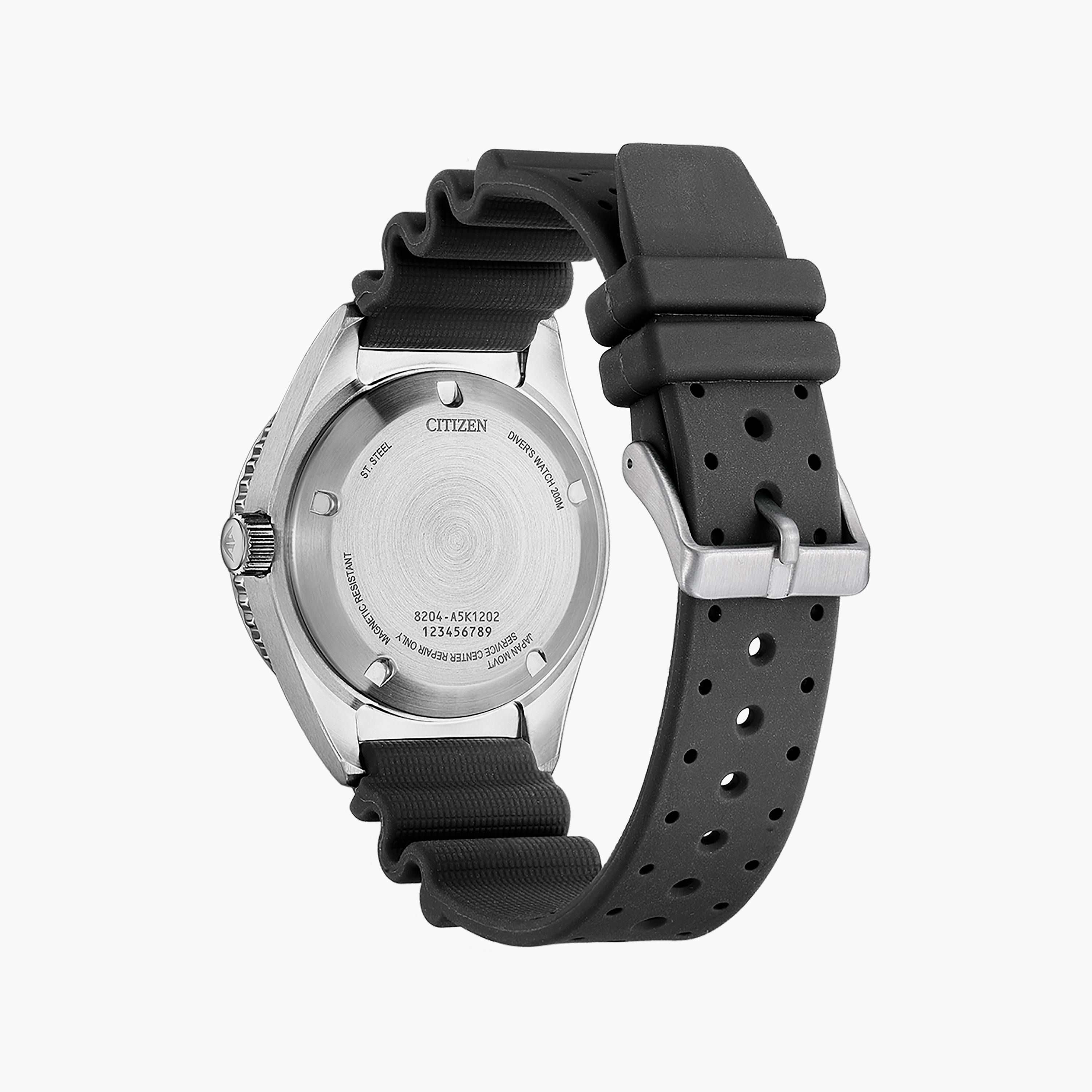 ساعة سيتيزن للرجال ذو 41 ملم بلون اسود مع أوتوماتيكي بسوار سيليكون | NY0129-07L-men-watchesandjewellery-watches-image-3