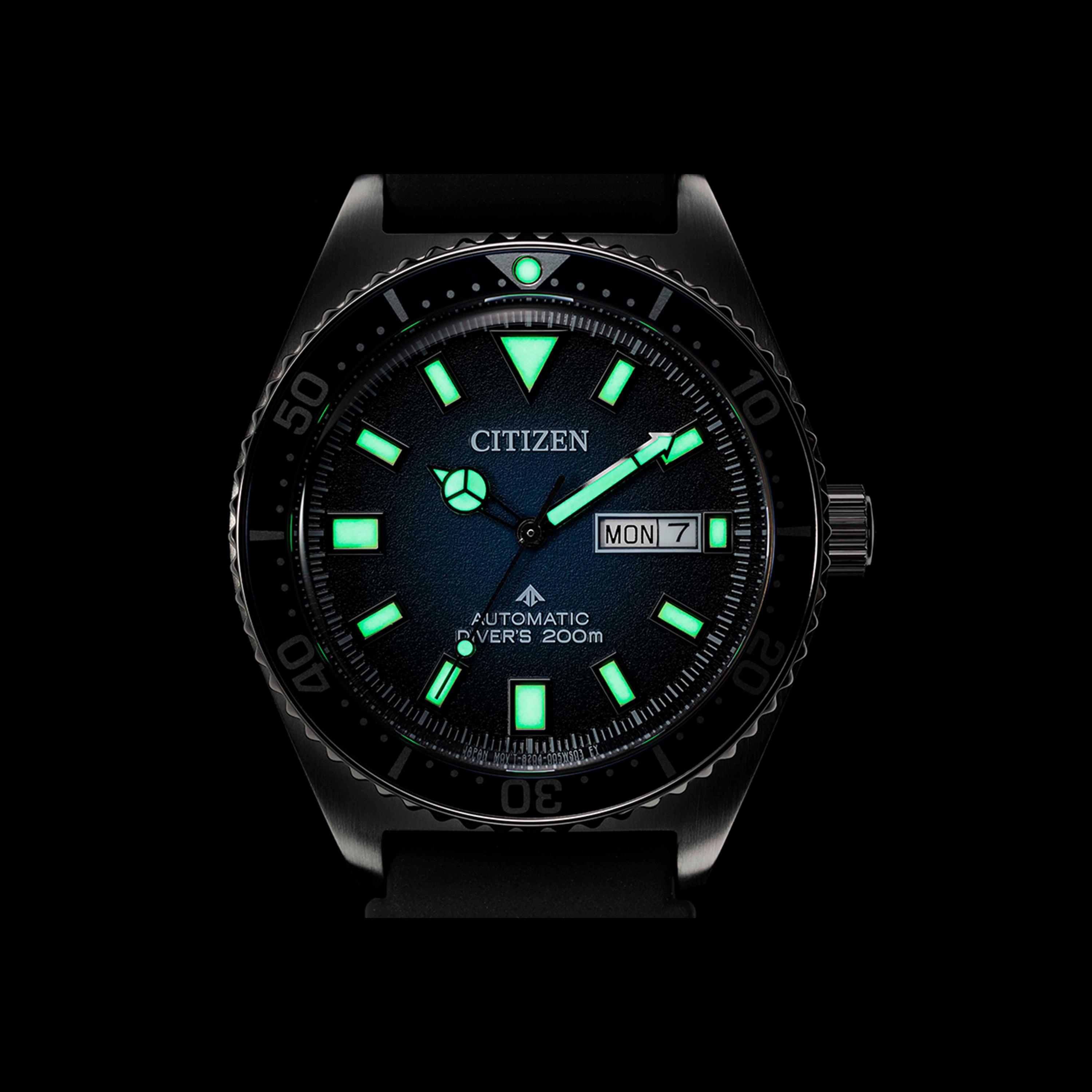 Citizen Men's 41 MM Black Automatic Silicone Strap Watch | NY0129-07L-men-watchesandjewellery-watches-image-4