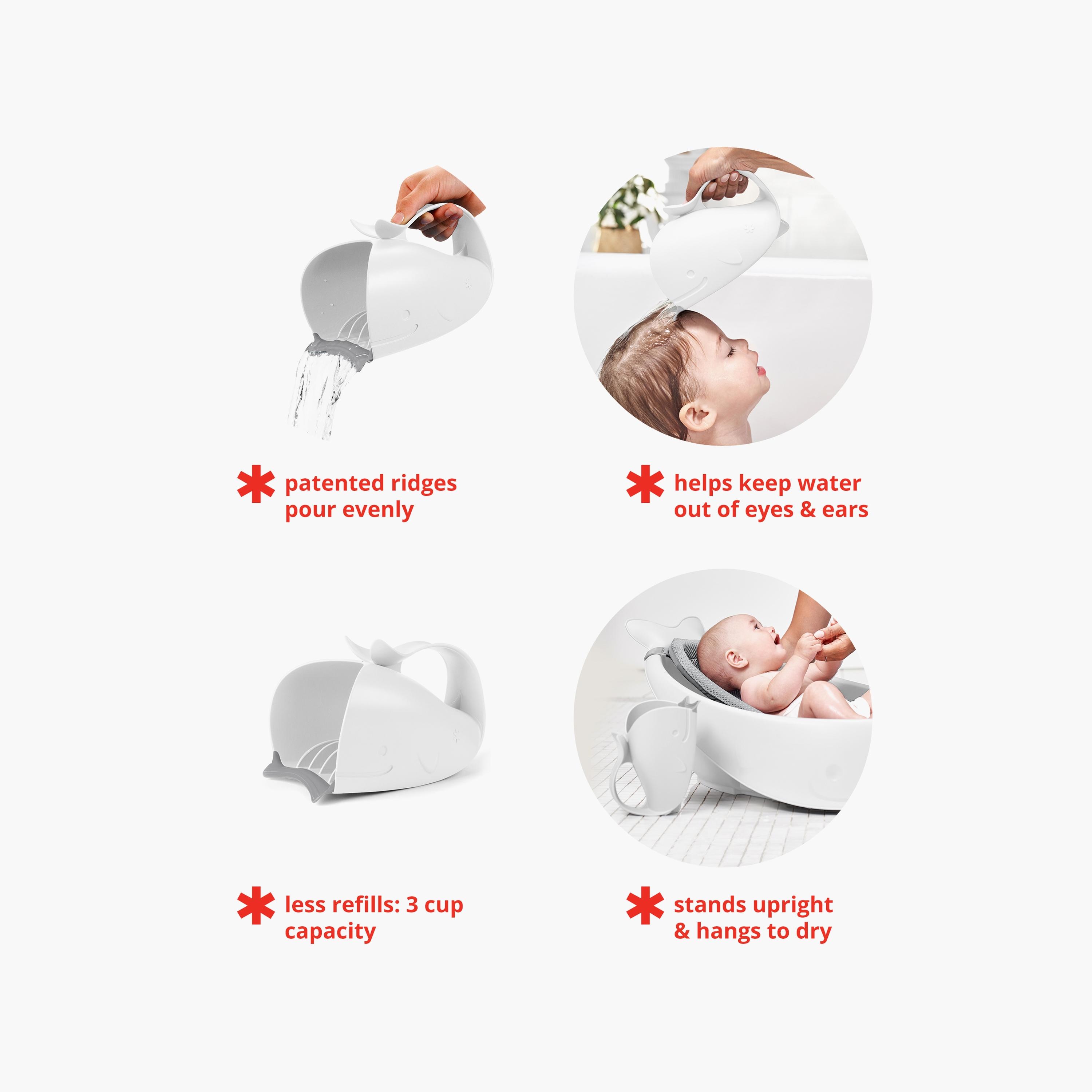 Skip Hop Moby Waterfall Rinser, White-baby-bathandcare-bathtubs-image-5