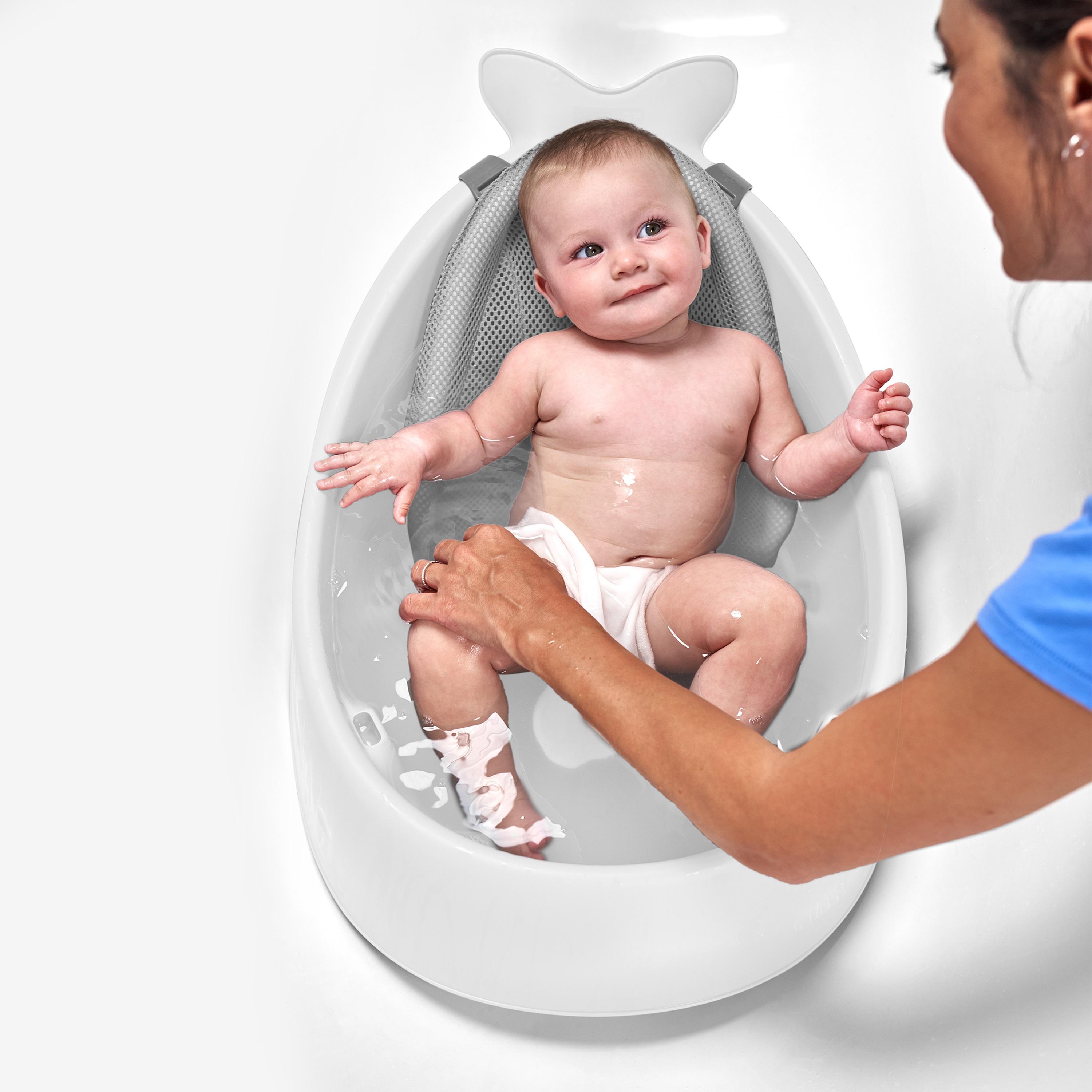 Skip Hop Moby Smart Sling 3-Stage Tub, White-baby-bathandcare-bathtubs-image-4