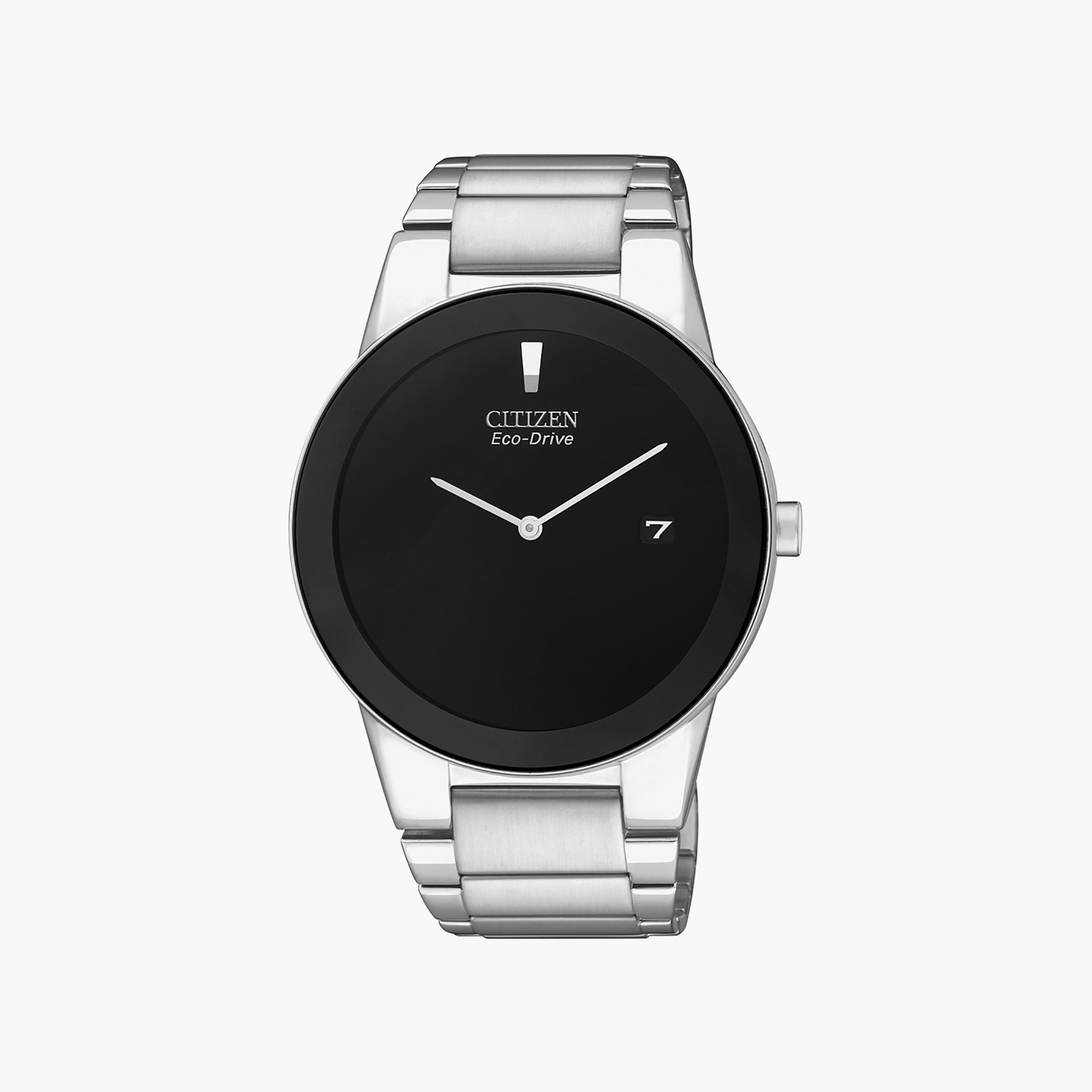 Citizen Eco-Drive Men's 40 MM Black Analog Stainless Steel Strap Watch | AU1060-51E-men-watchesandjewellery-watches-image-1