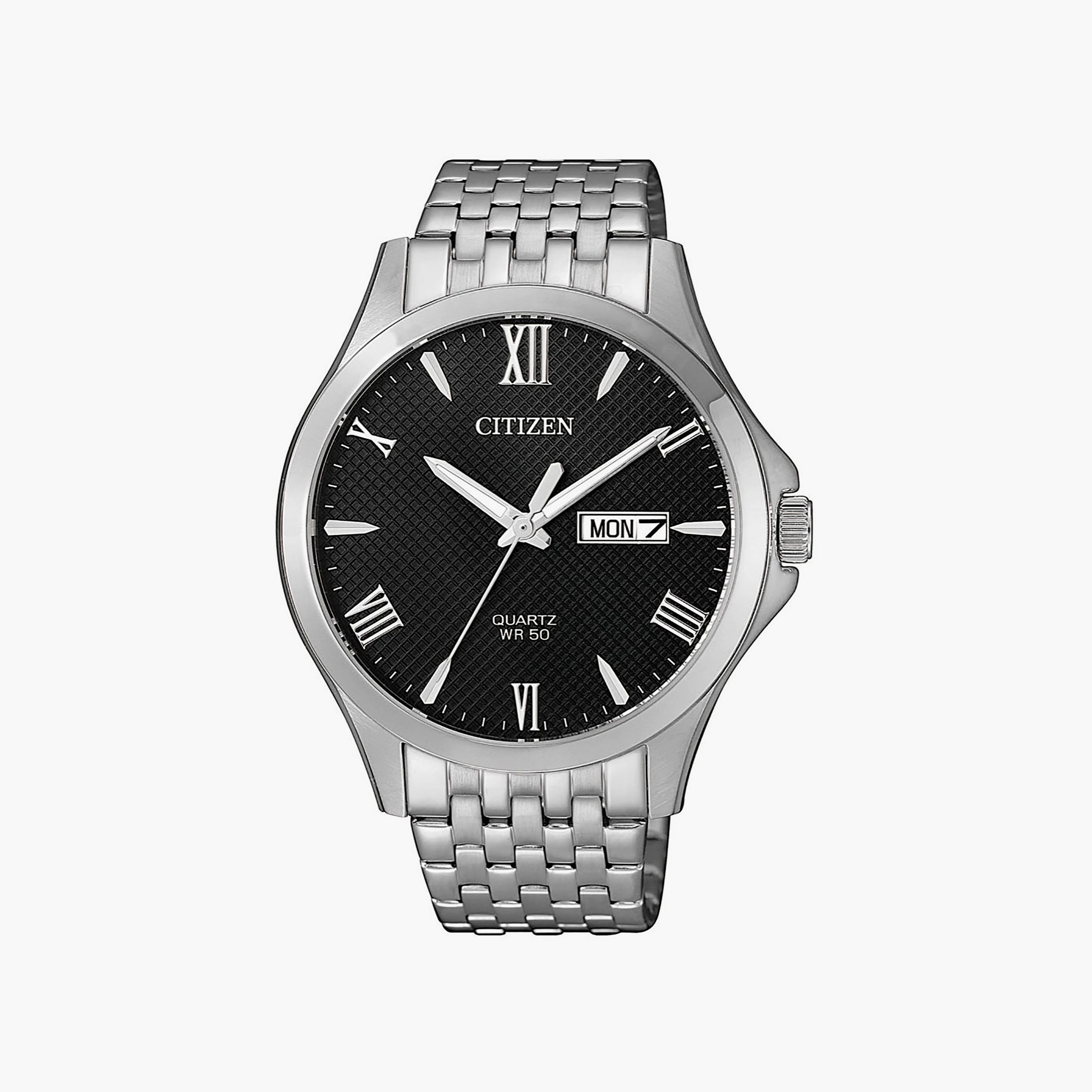 ساعة سيتيزن للرجال ذو 41 ملم بلون فضي مع انالوج بسوار ستانلس ستيل | BF2020-51E-men-watchesandjewellery-watches-image-1