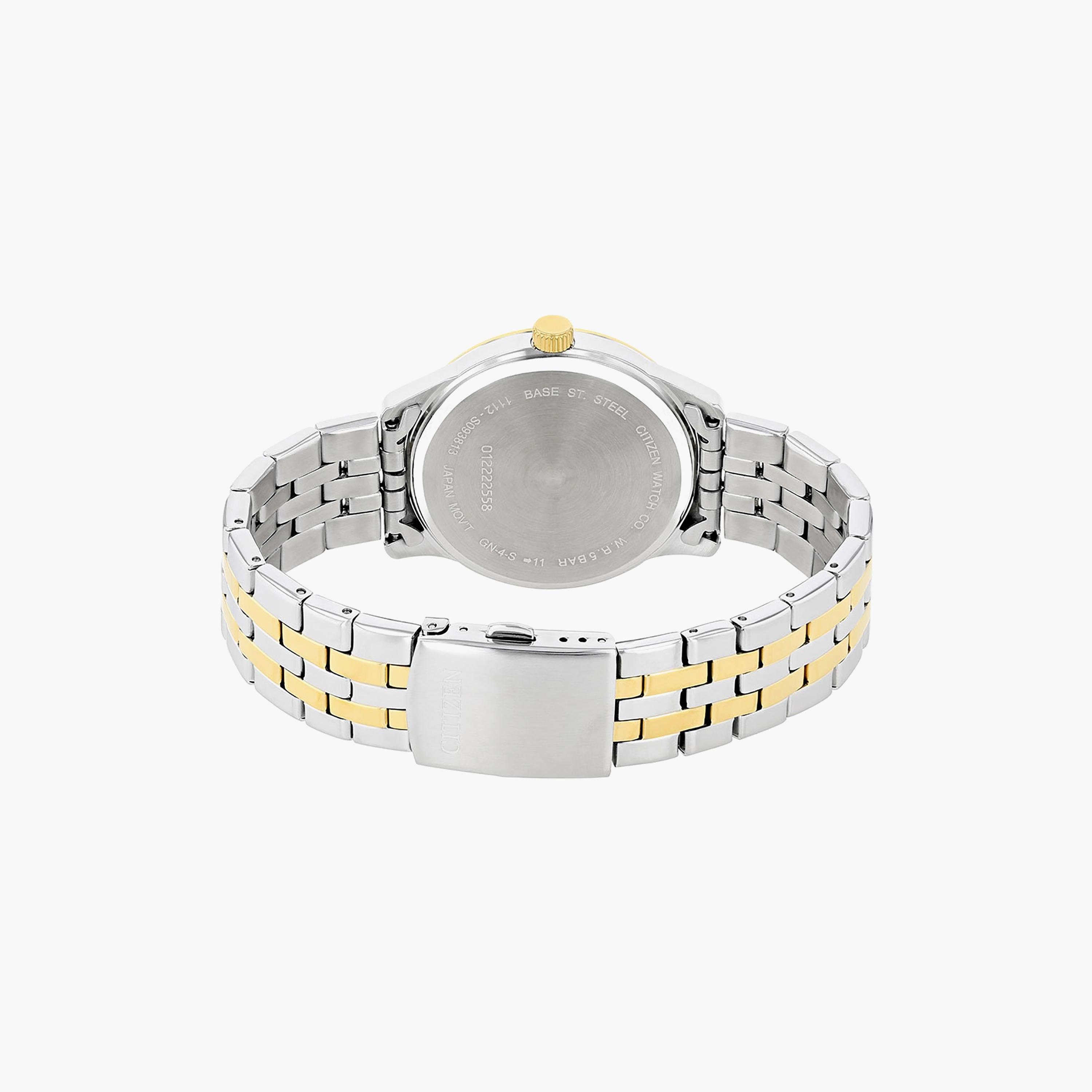 ساعة سيتيزن للرجال ذو 40 ملم بلون فضي وذهبي مع انالوج بسوار ستانلس ستيل | BI1054-80E-men-watchesandjewellery-watches-image-2