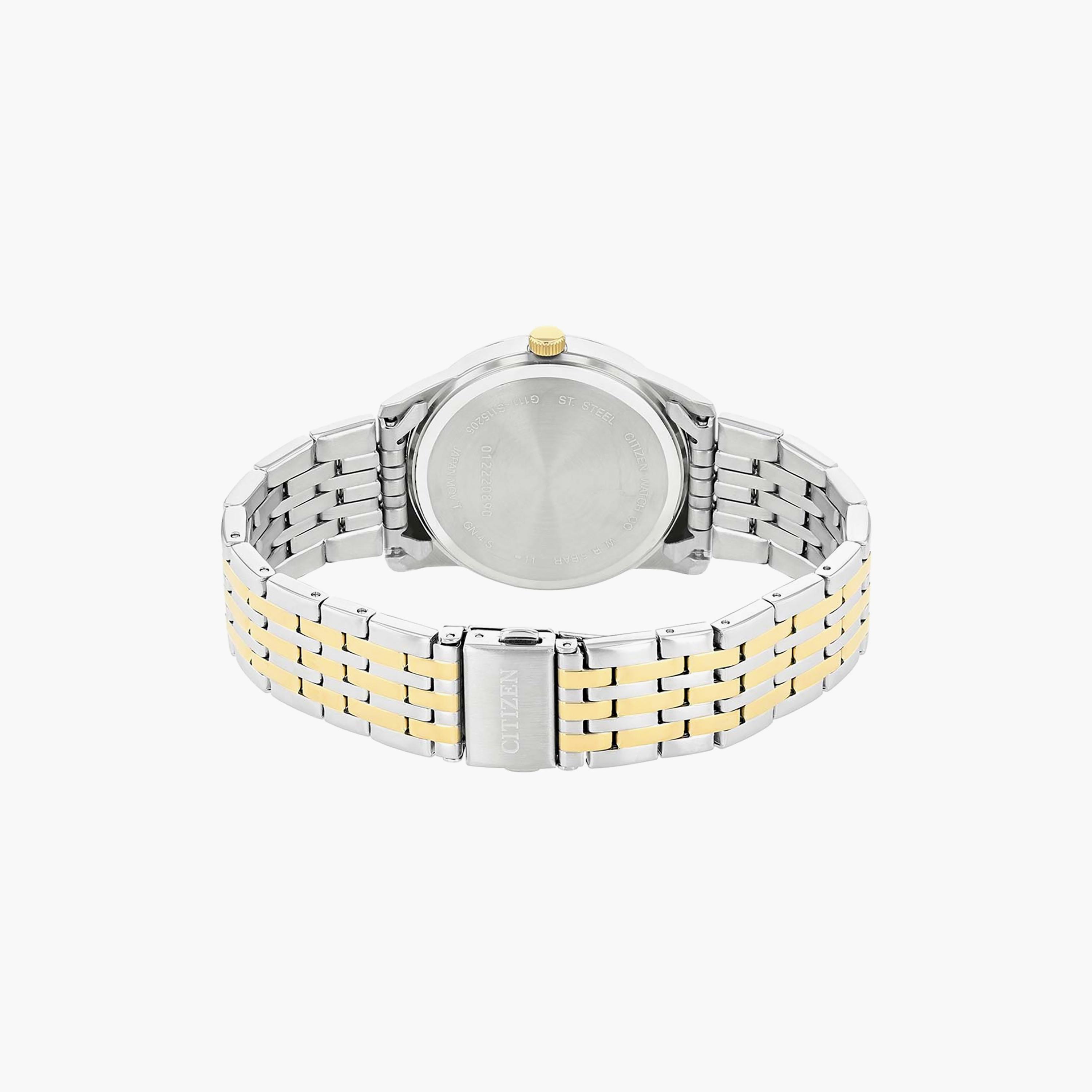 ساعة سيتيزن ذو 39 ملم بلون فضي وذهبي مع انالوج بسوار ستانلس ستيل | BI5006-81P-girls-accessories-watches-image-3