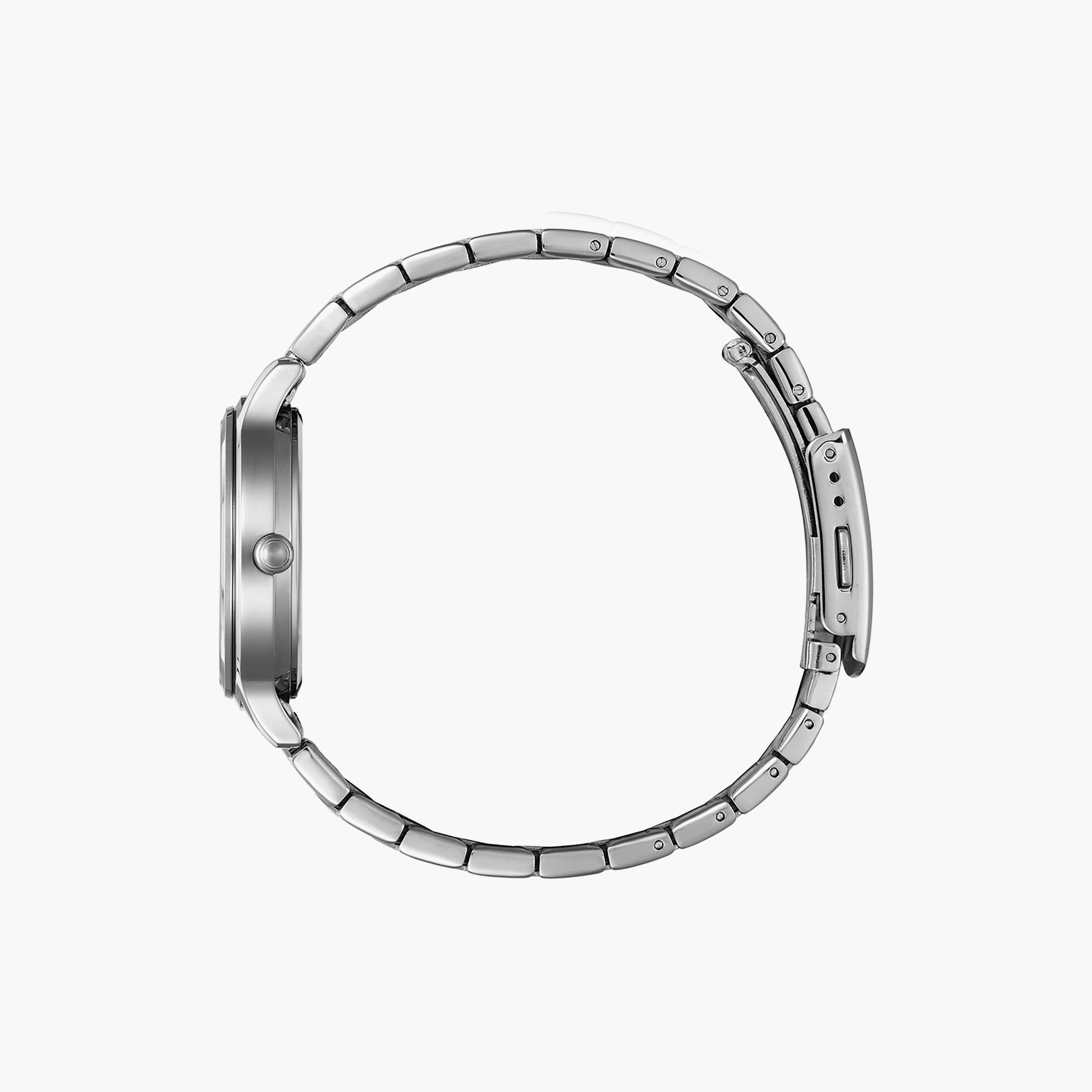 ساعة سيتيزن ذو 33 ملم بلون فضي مع انالوج بسوار ستانلس ستيل | ED8180-52X-women-watchesandjewellery-watches-image-2