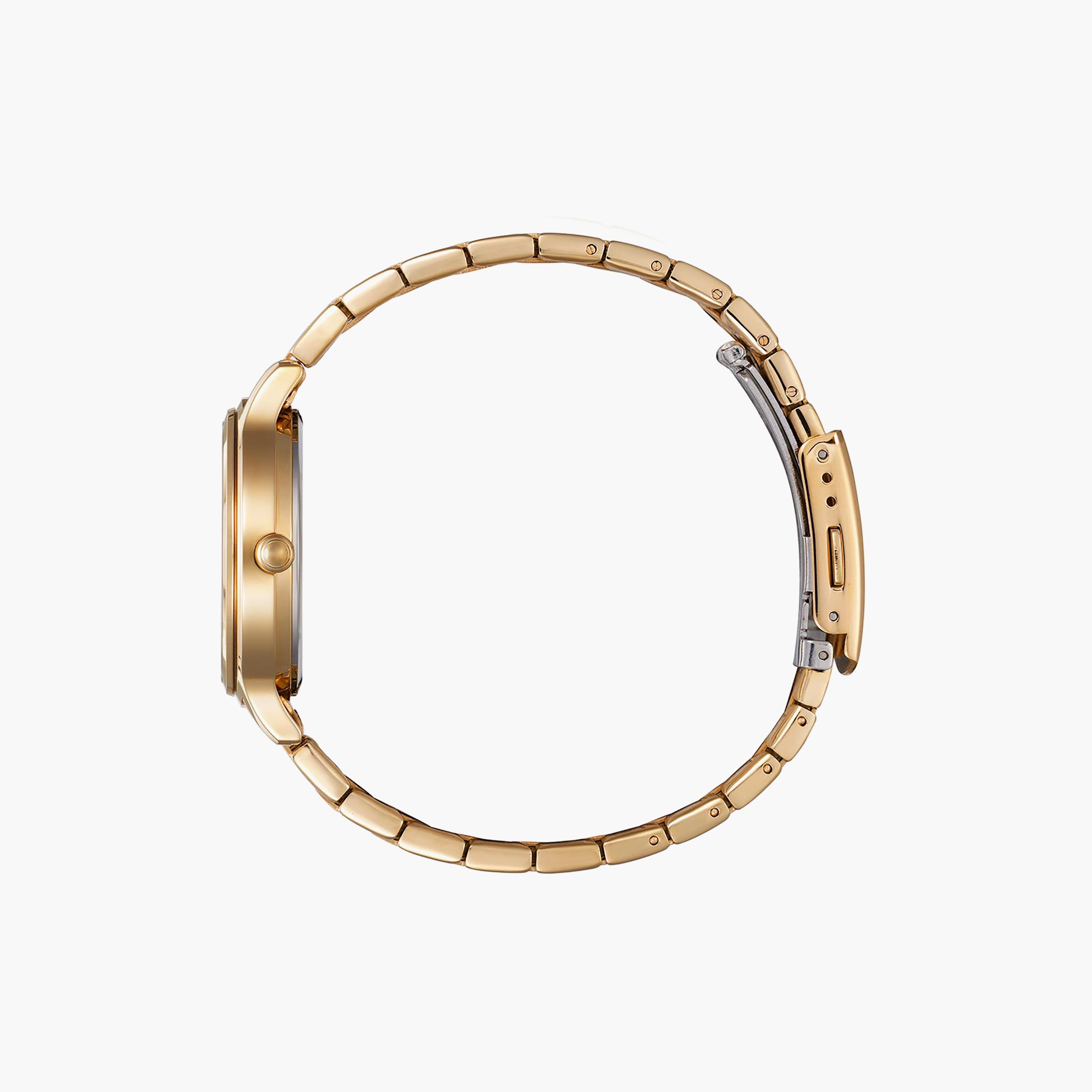 ساعة سيتيزن ذو 33 ملم بلون ذهبي وردي مع انالوج بسوار ستانلس ستيل | ED8183-54A-women-watchesandjewellery-watches-image-2