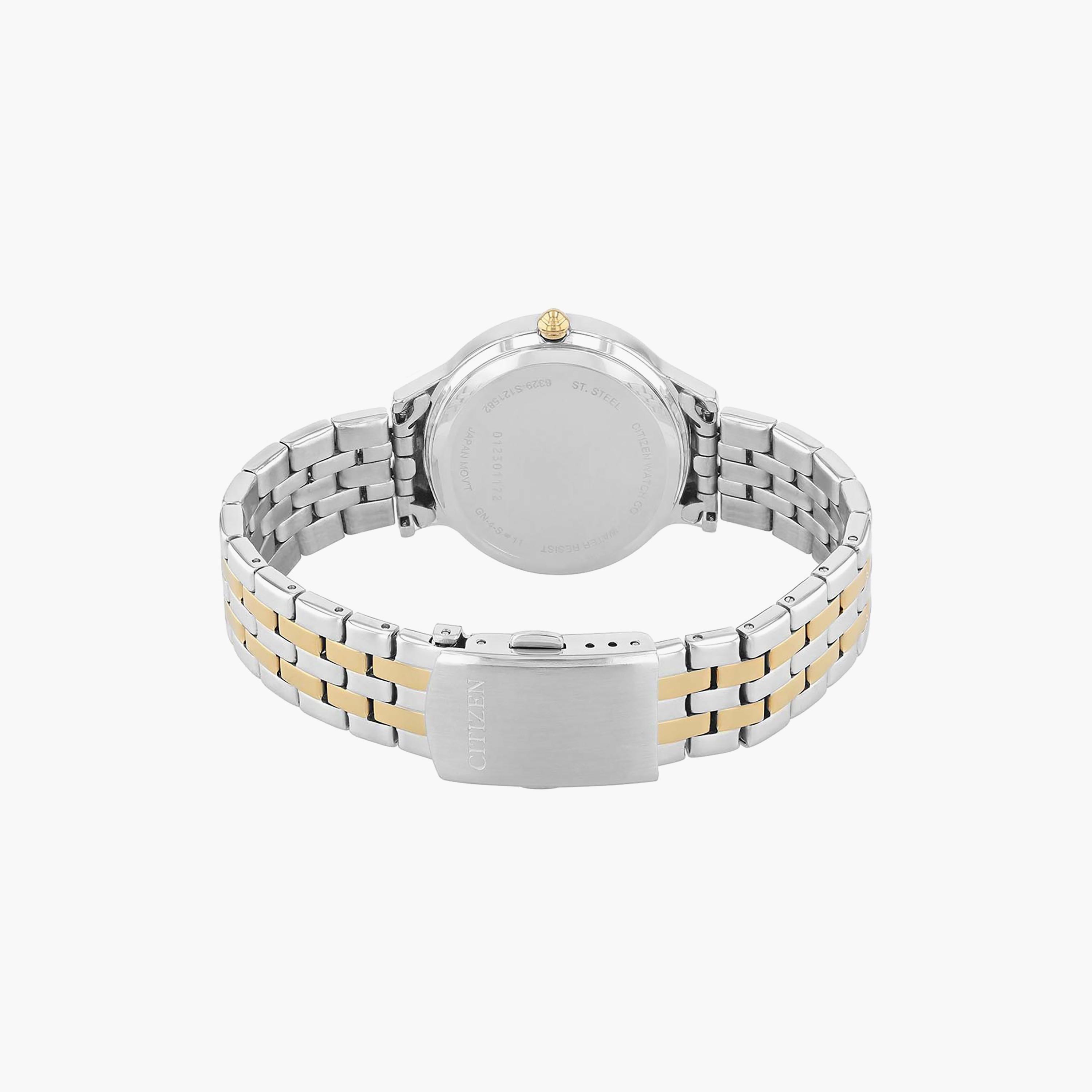 ساعة سيتيزن ذو 33 ملم بلون فضي وذهبي مع انالوج بسوار ستانلس ستيل | ED8184-51A-women-watchesandjewellery-watches-image-3